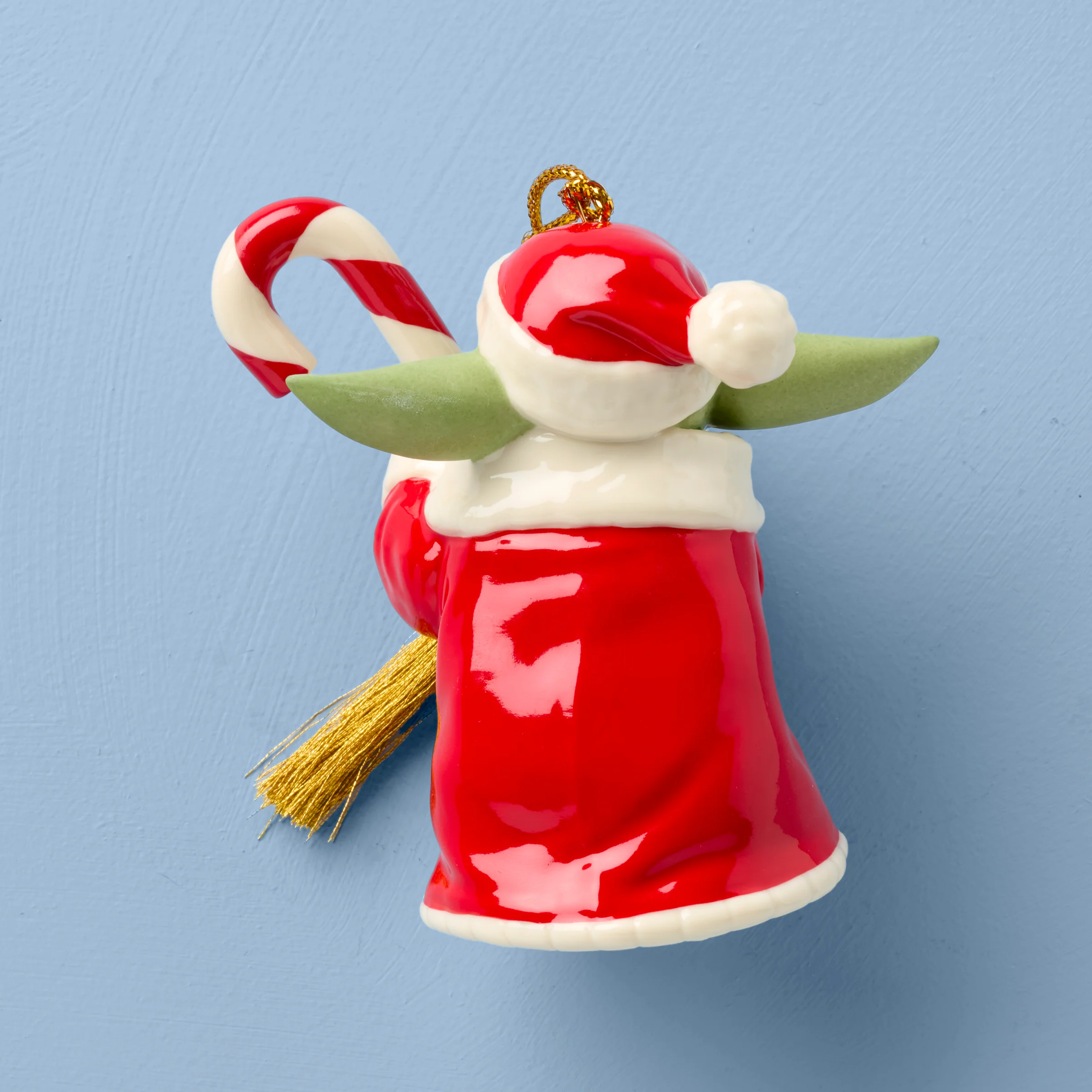 Grogu with Candy Cane Ornament - Image 2