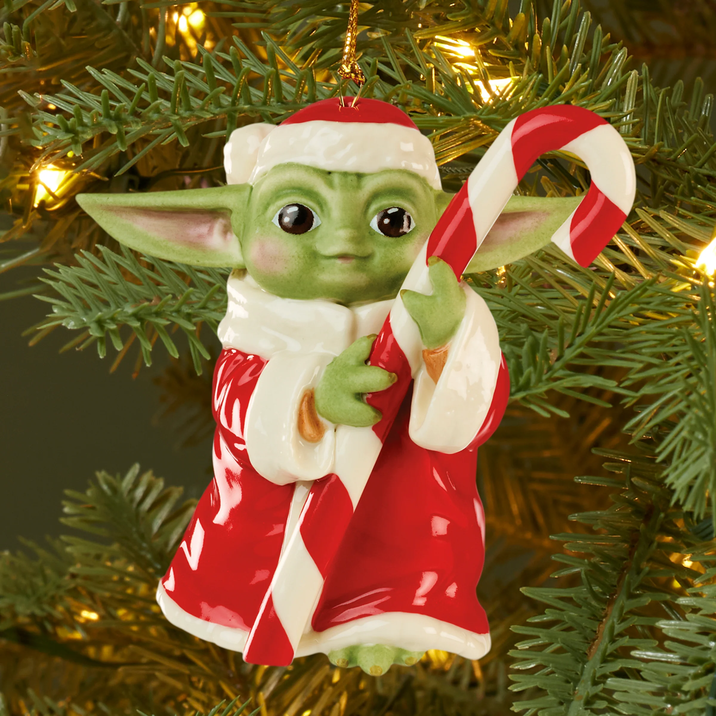 Grogu with Candy Cane Ornament - Image 4