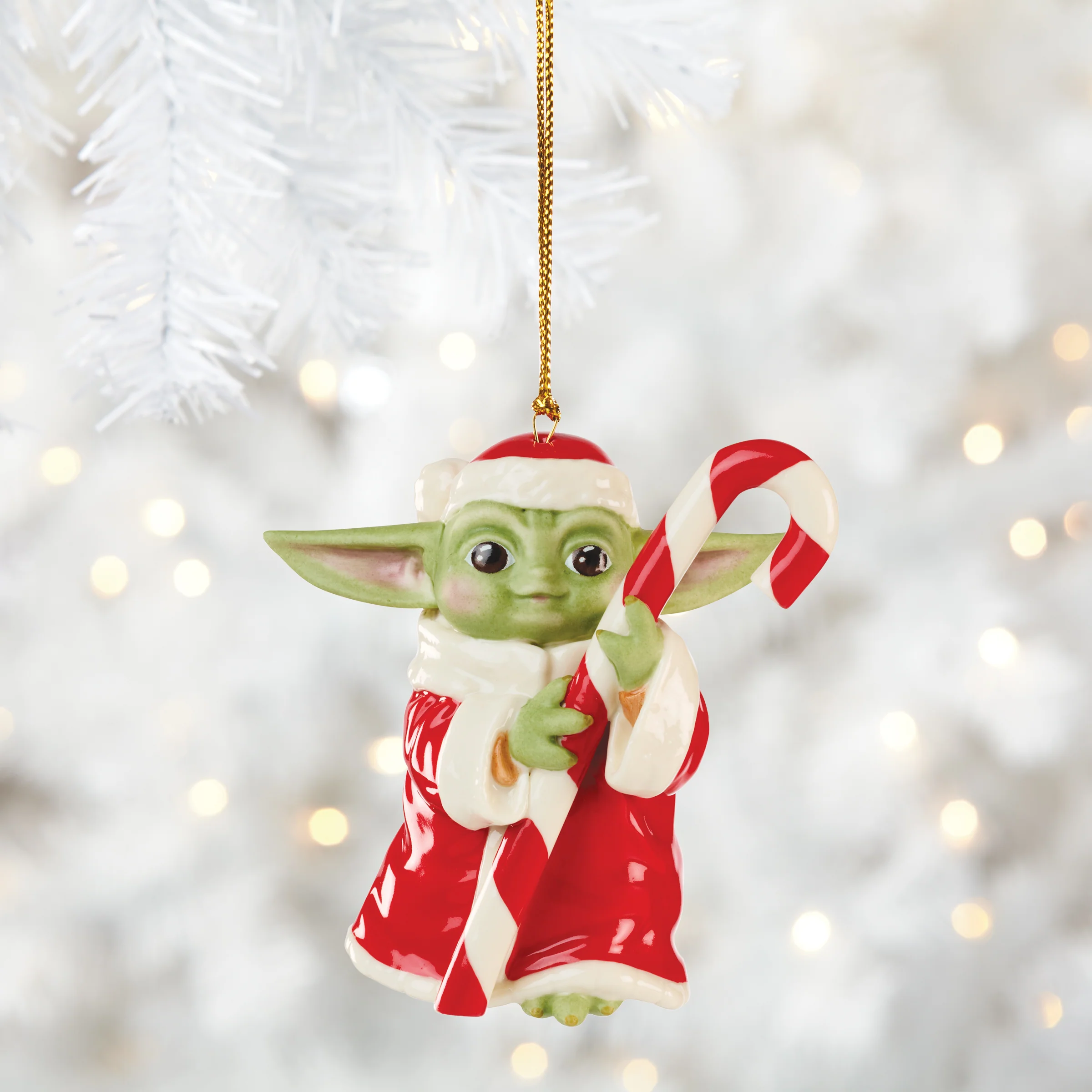 Grogu with Candy Cane Ornament - Image 5
