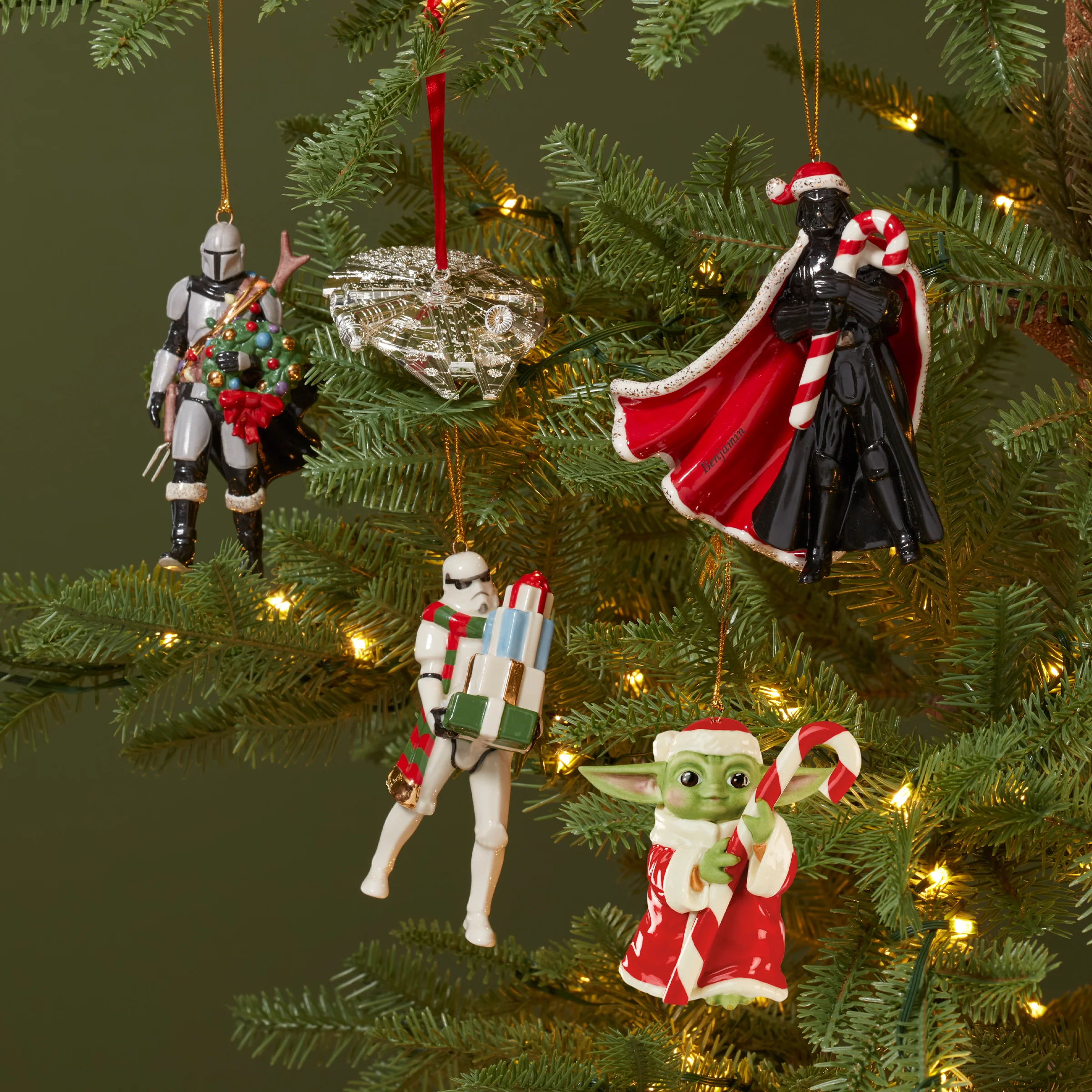 Grogu with Candy Cane Ornament - Image 6