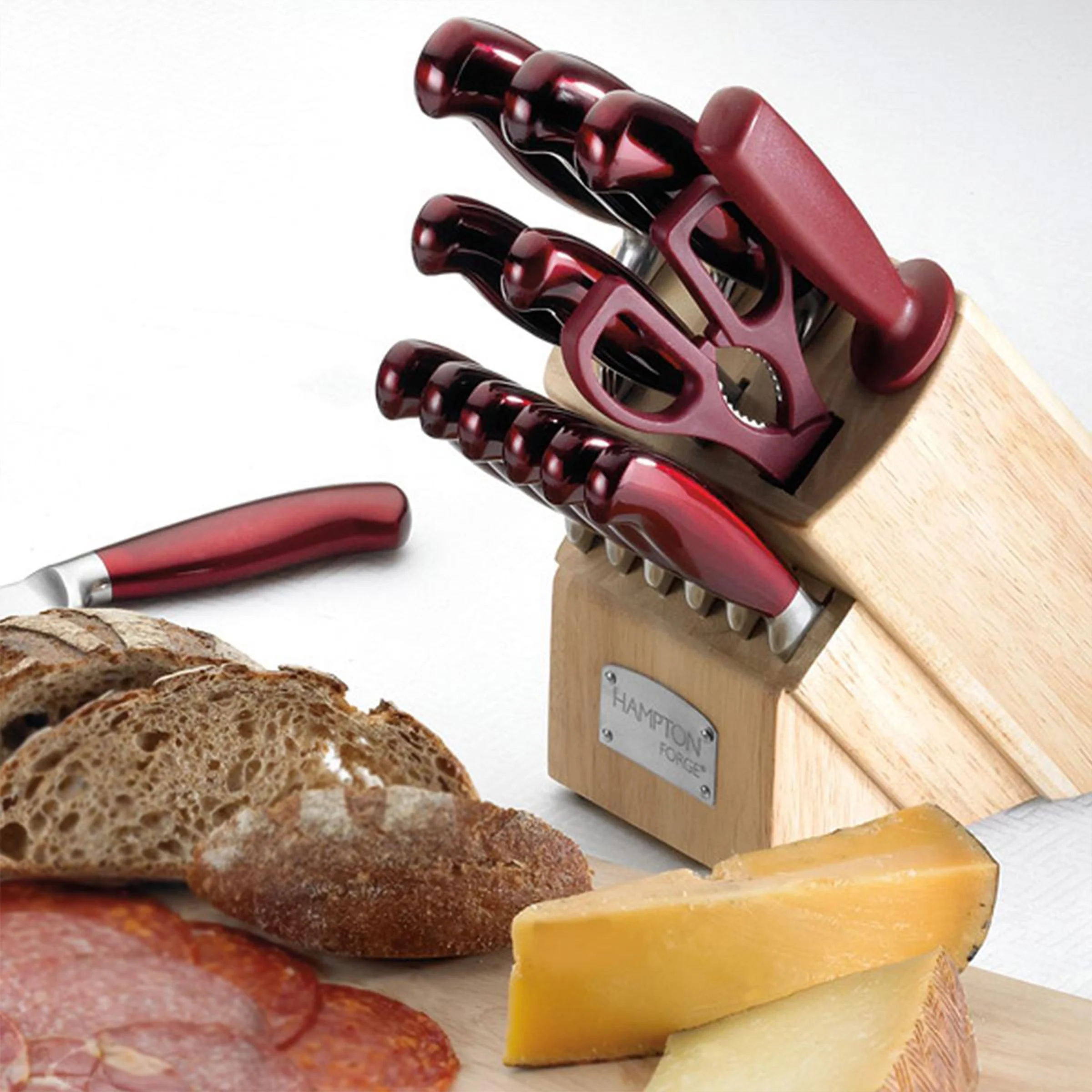 Argentum Red 14-Piece Cutlery Block Set - Image 4