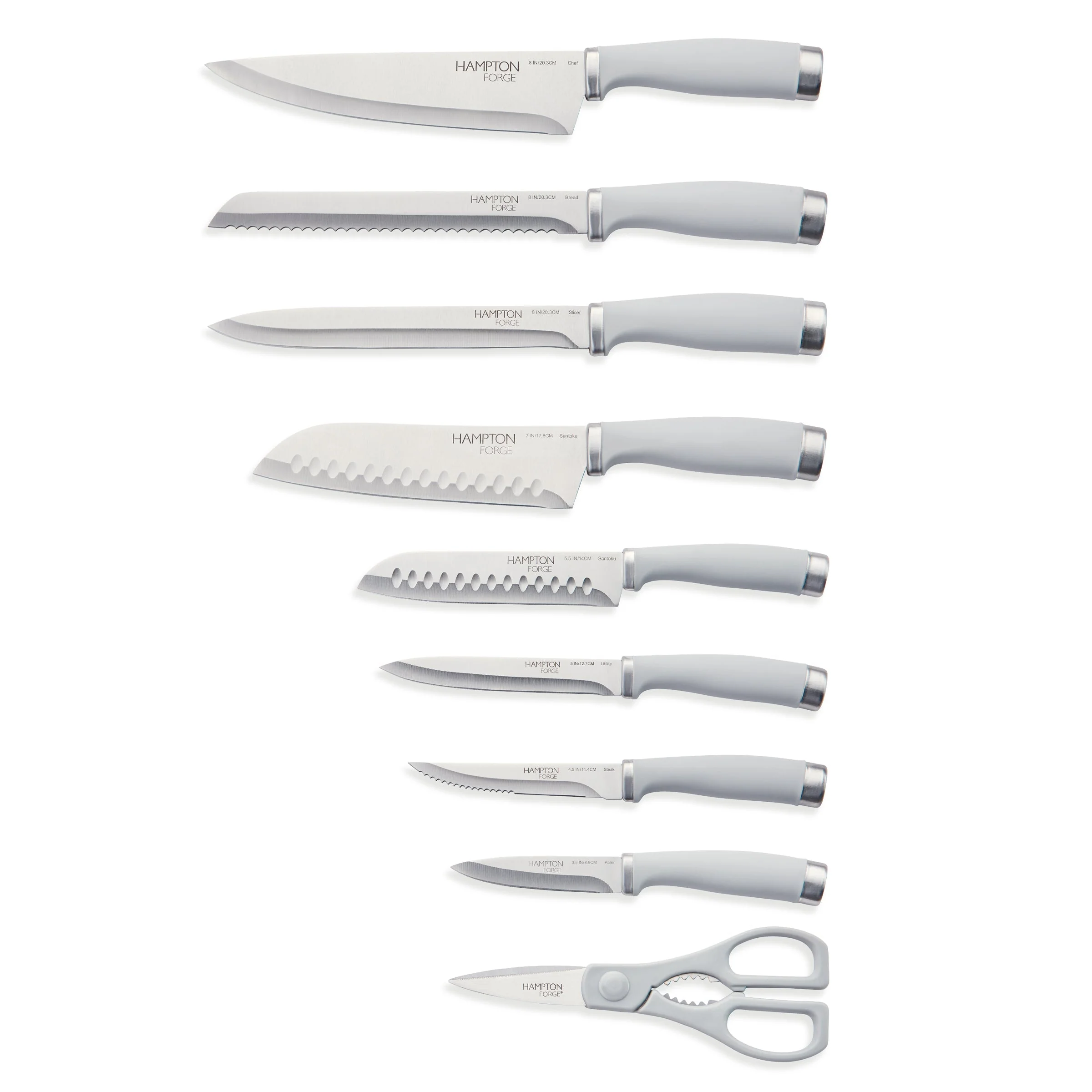 Epicure Cool Grey 15-Piece Cutlery Block Set - Image 3