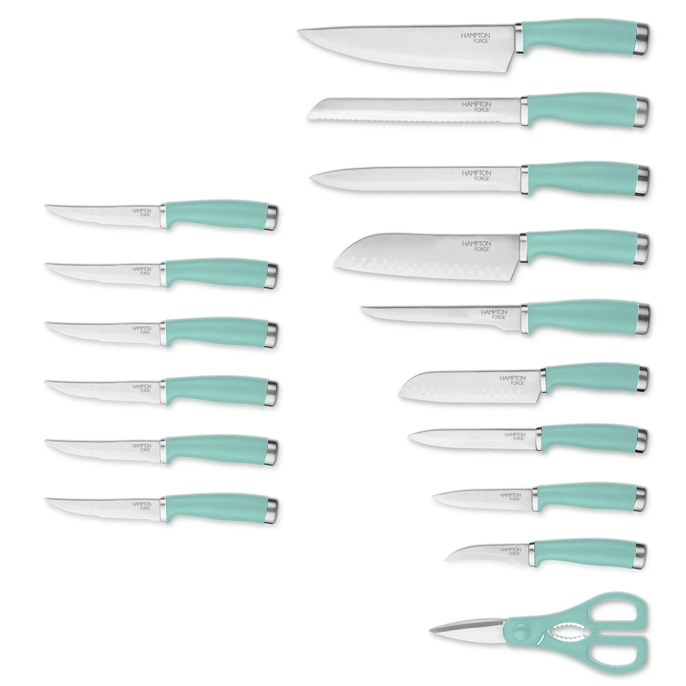 Epicure Pistachio 17-Piece Cutlery Block Set - Image 4
