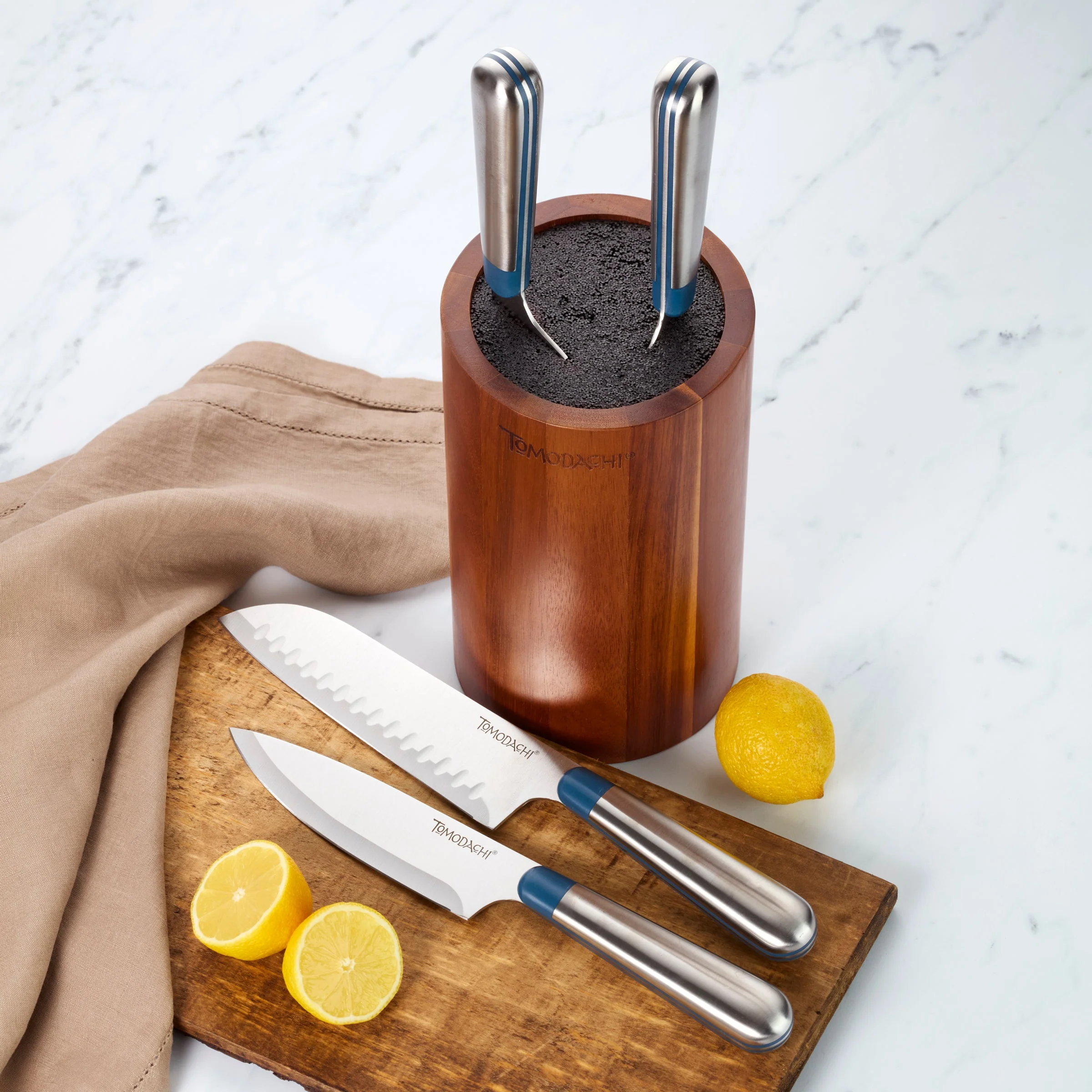 Keen Acacia 5-Piece Bristle Cutlery Block Set - Image 5