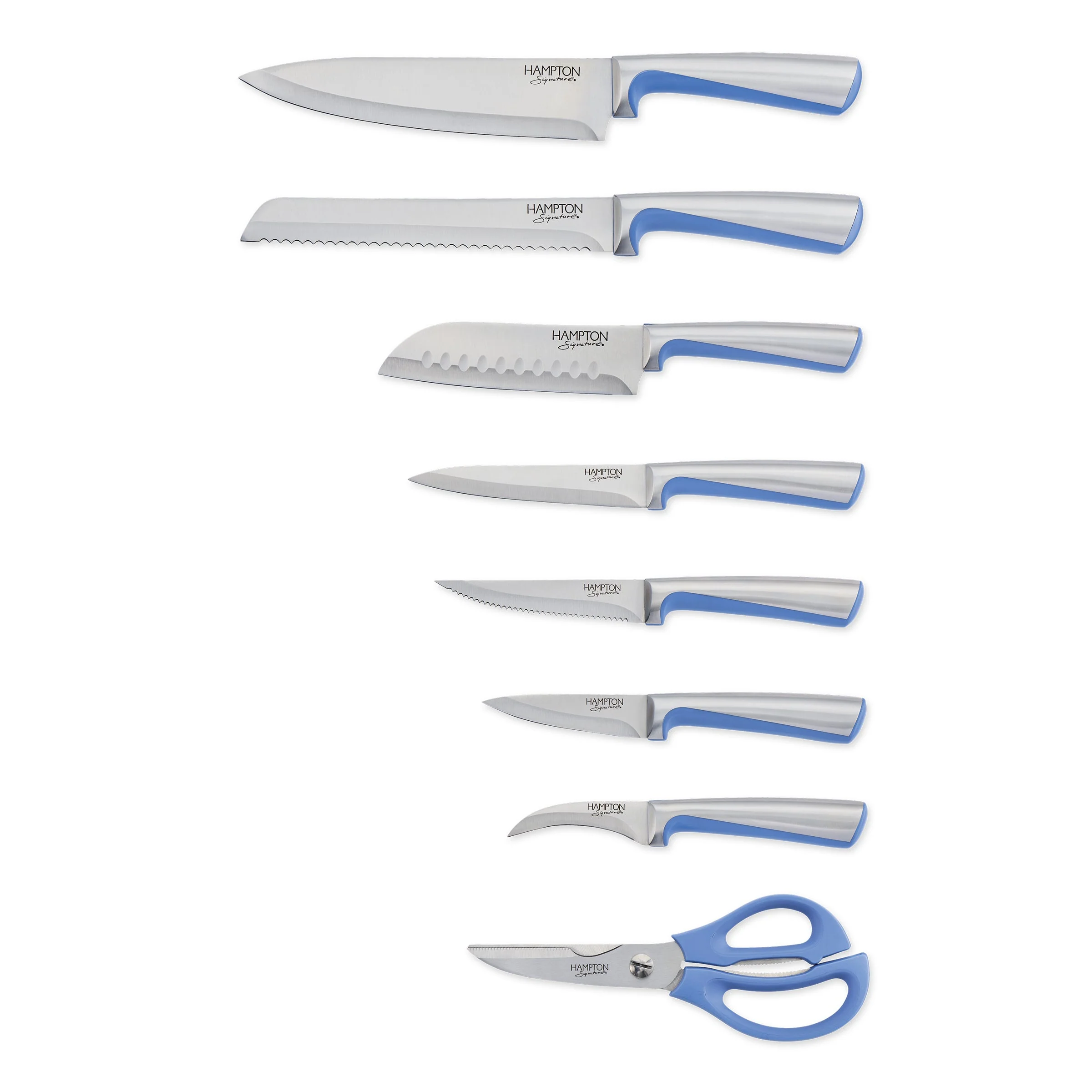 Orion Blue 14-Piece Cutlery Block Set - Image 3