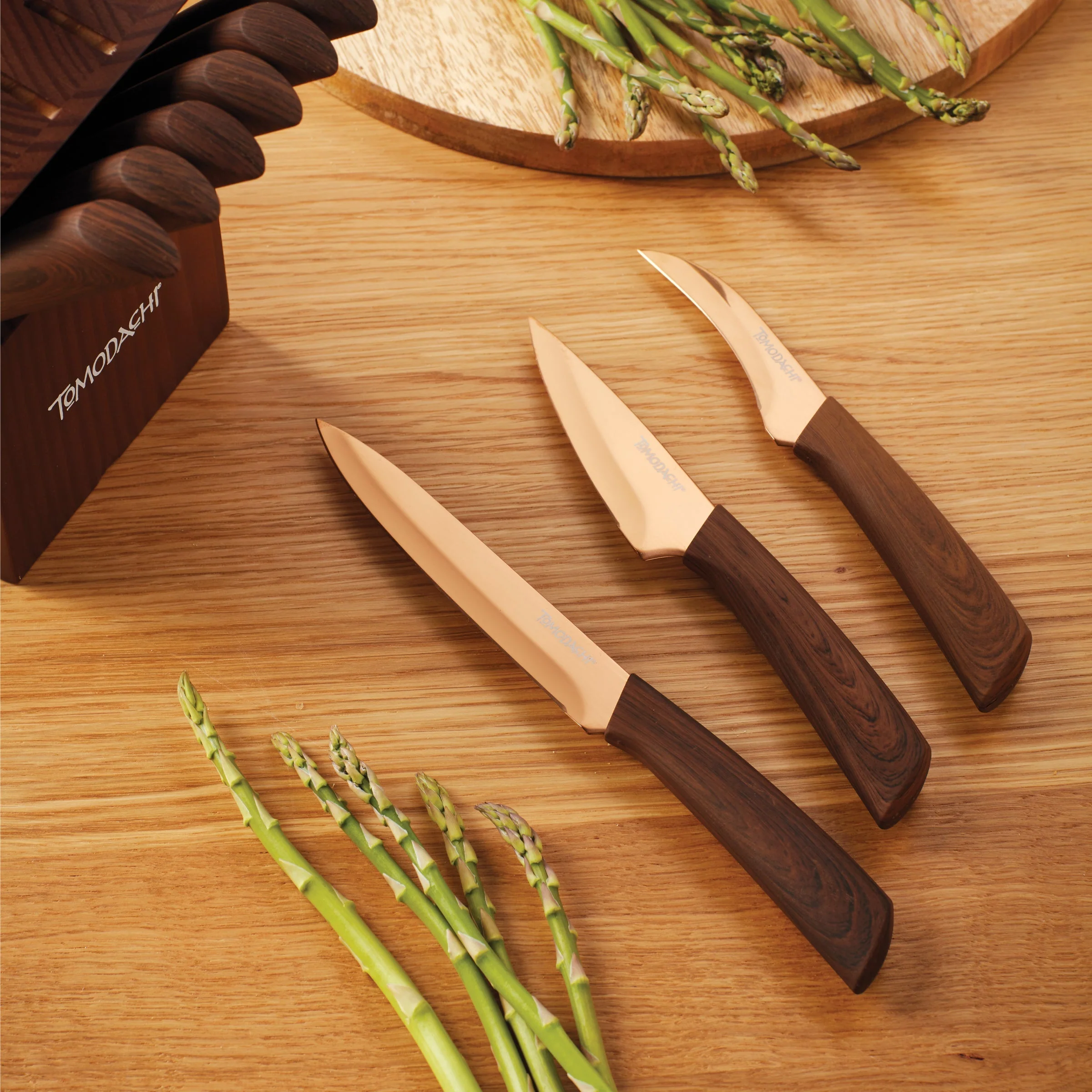 Raintree Copper 13-Piece Cutlery Block Set - Image 3