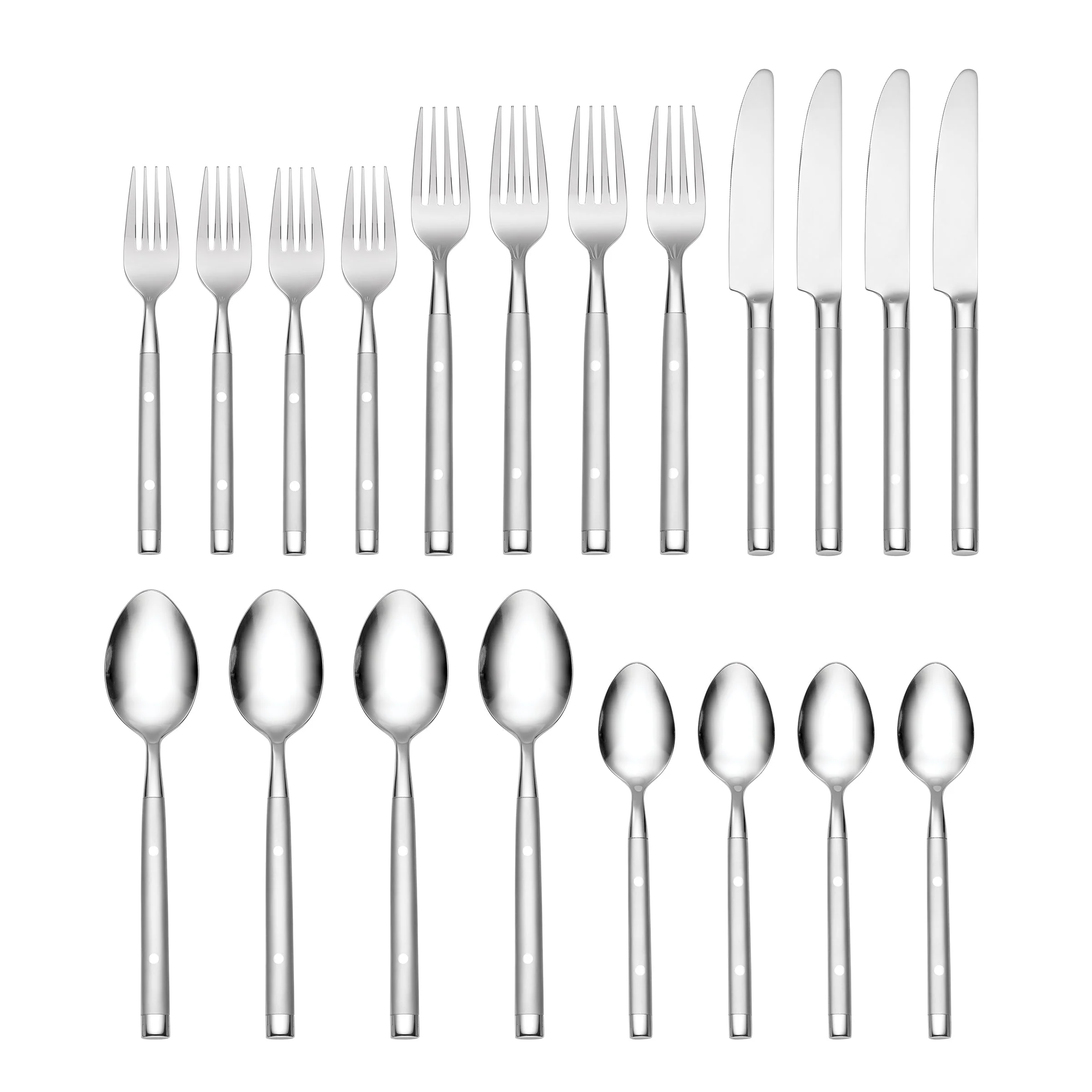 Shangrila Frosted 20-Piece Flatware Set - Image 4