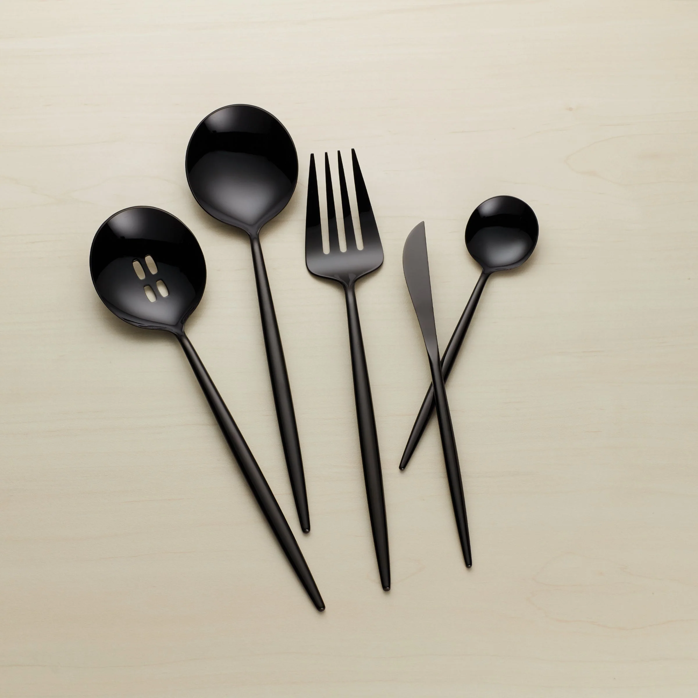 Zephyr Black Mirror 45-Piece Flatware Set - Image 7