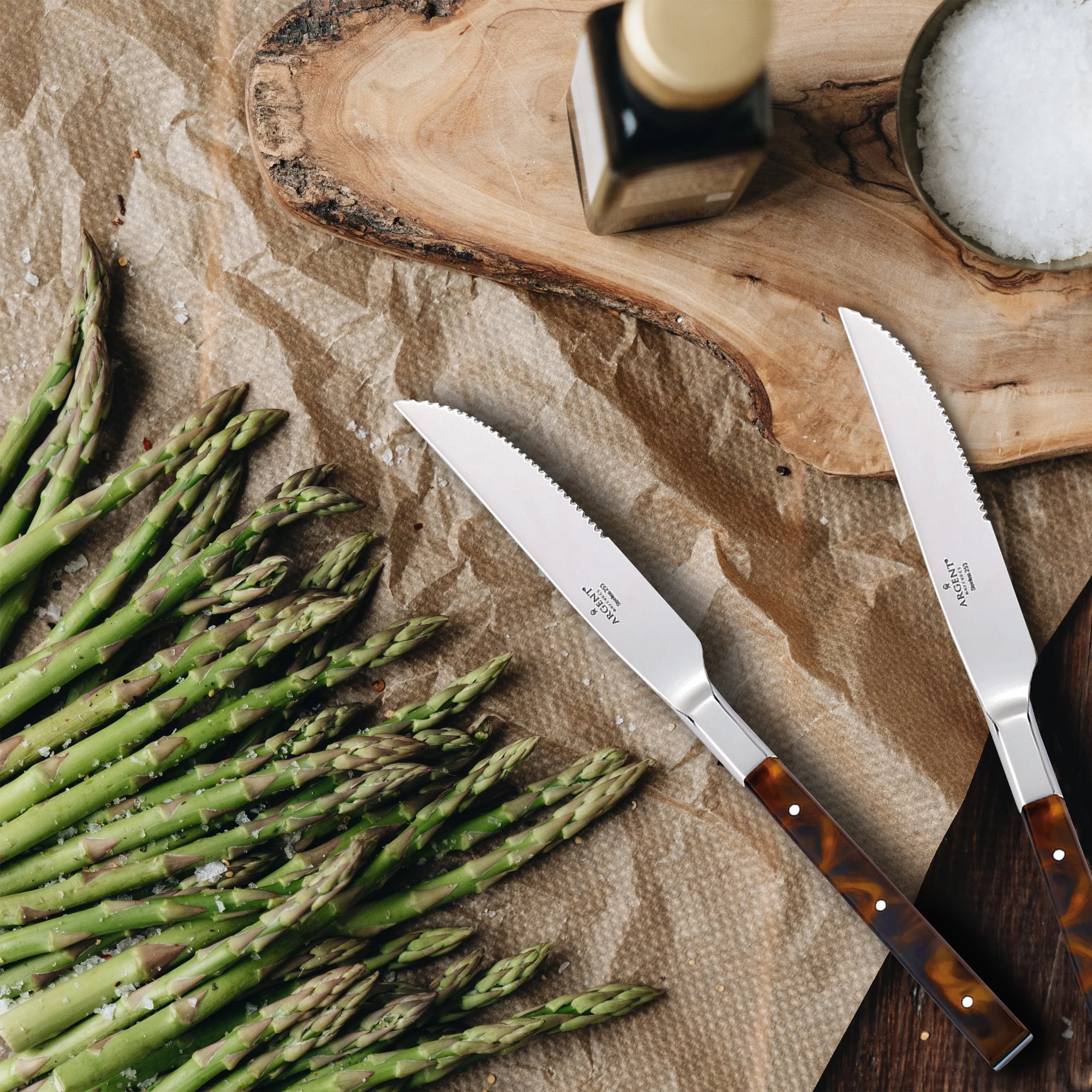 Tortoise Steak Knives, Set of 4 - Image 3