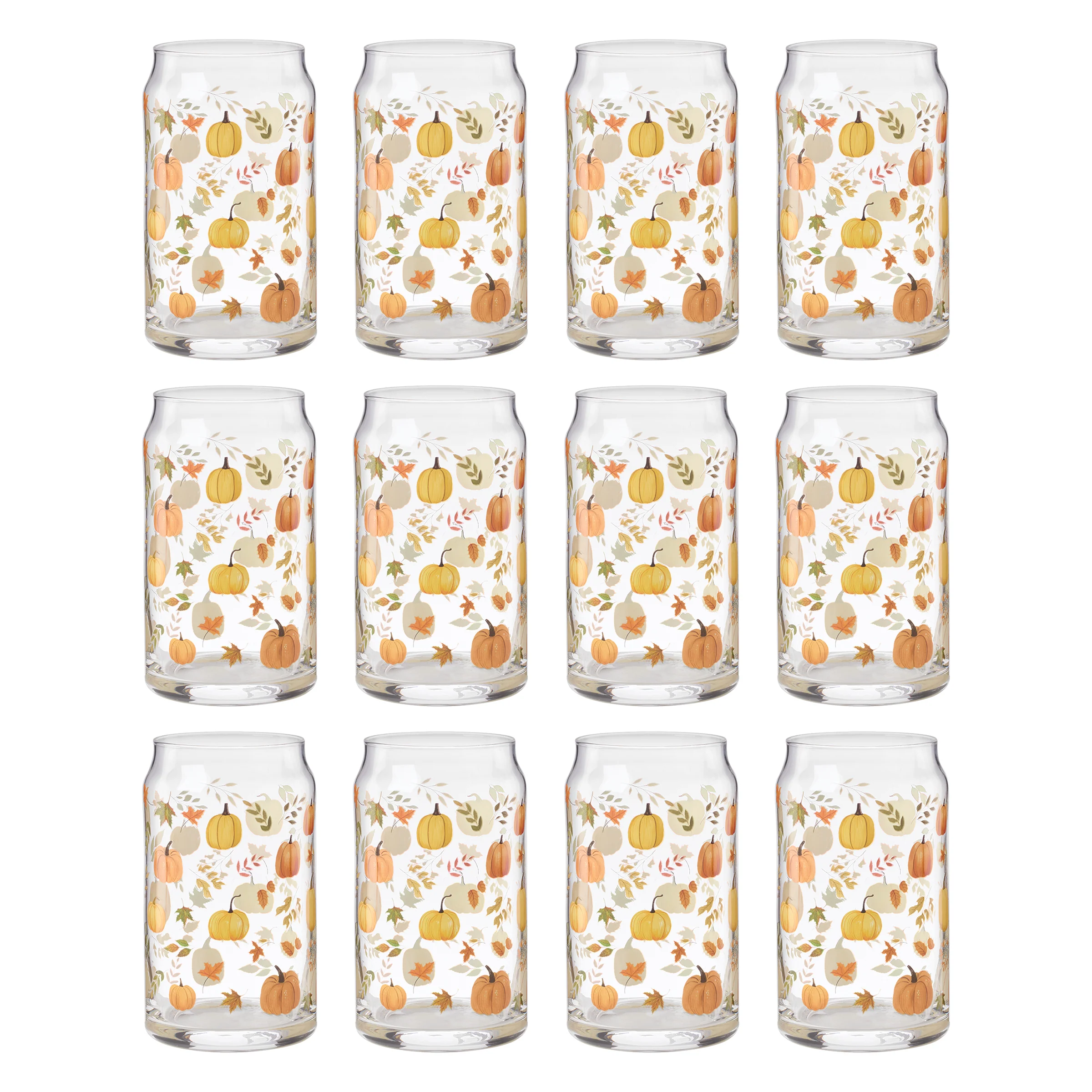 Harvest Can Cooler Glasses, Set of 12