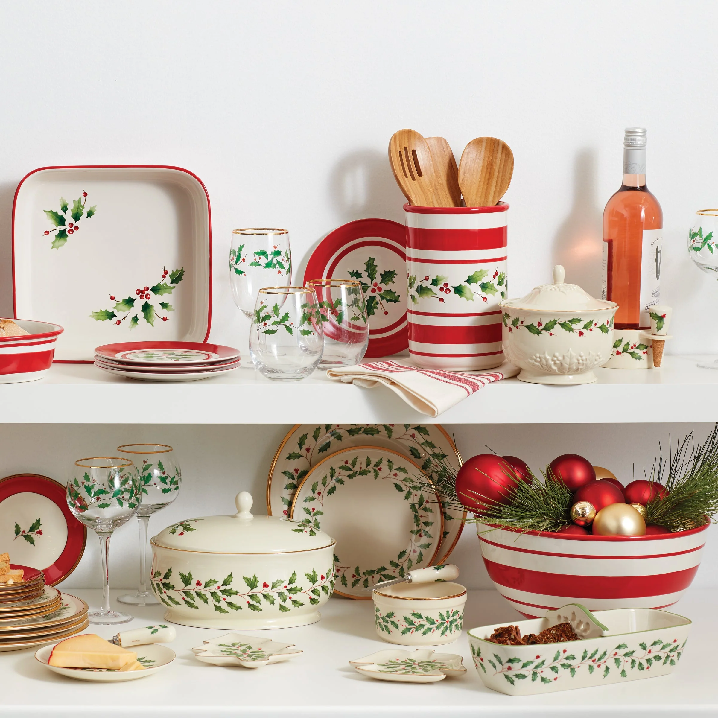 Holiday Stemless Wine Glasses, Set of 4 - Image 5