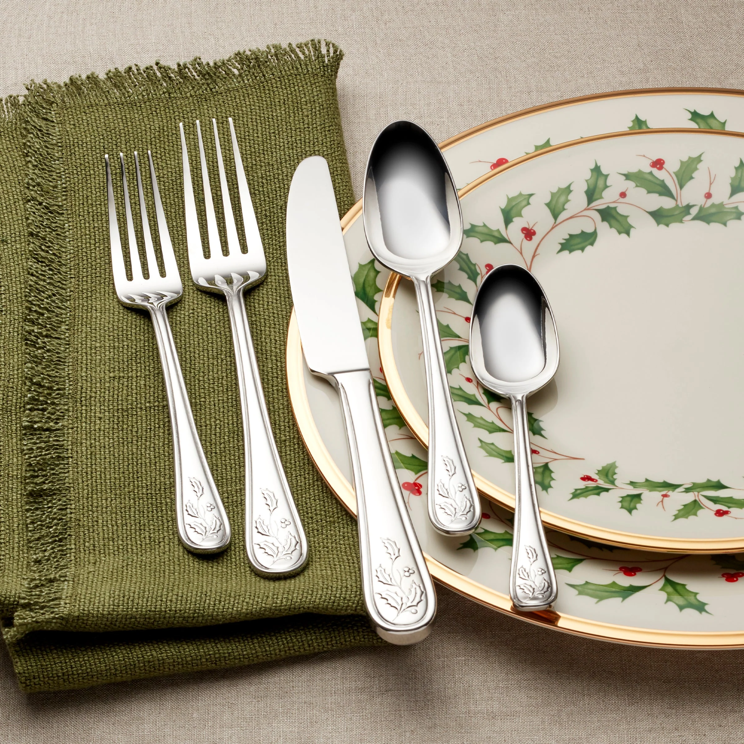 Holiday 65-Piece Flatware Set - Image 6