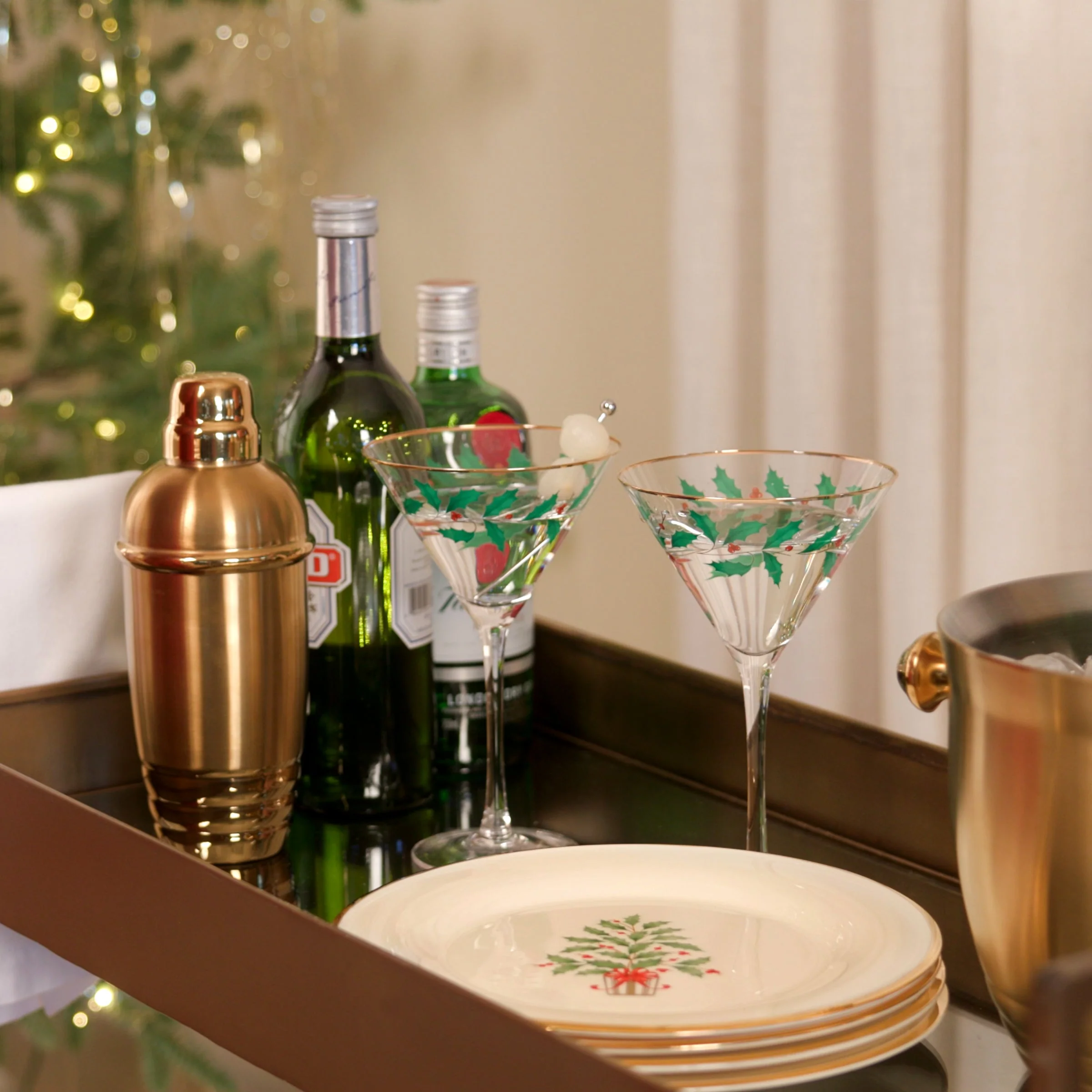 Holiday Martini Glasses, Set of 4 - Image 3