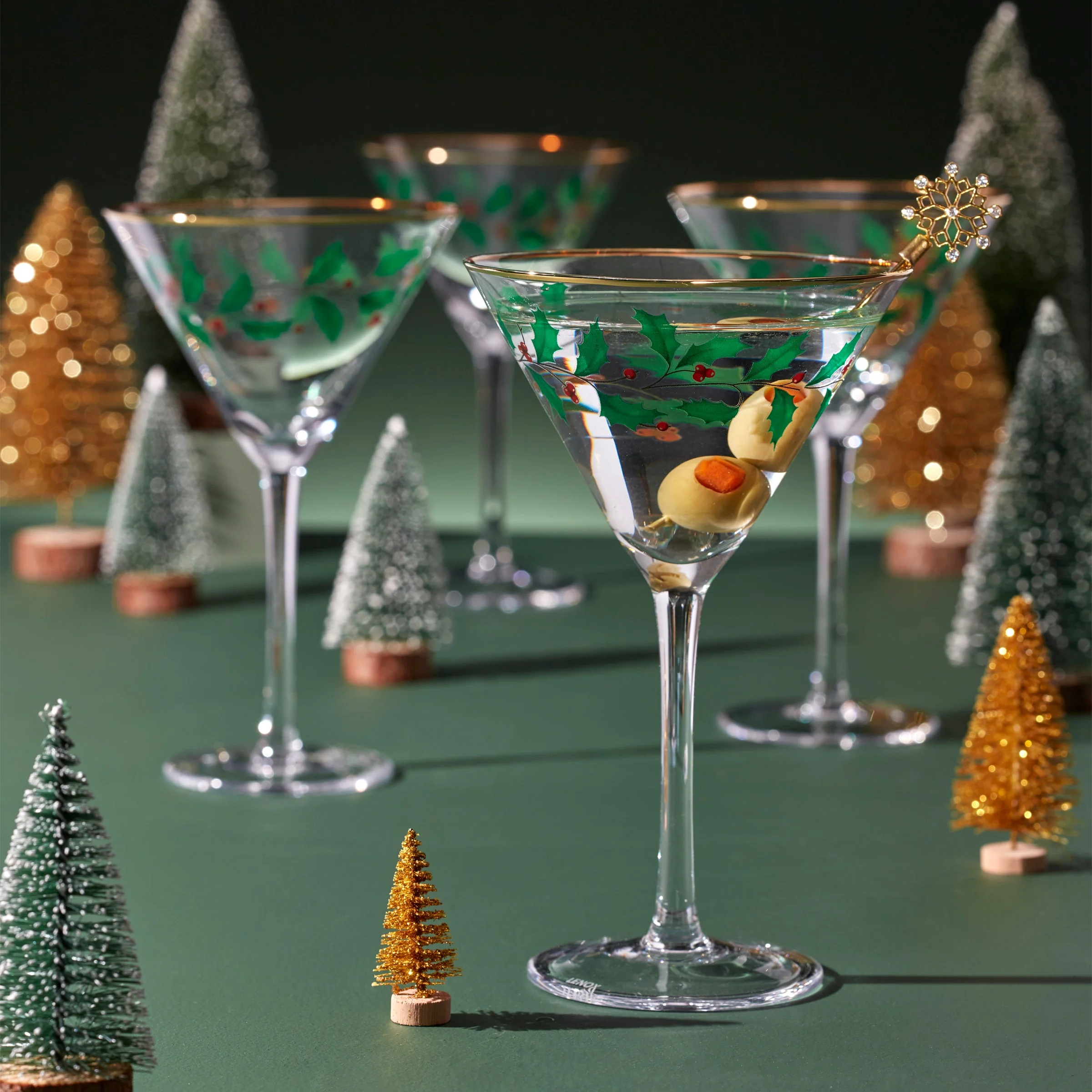 Holiday Martini Glasses, Set of 4 - Image 4