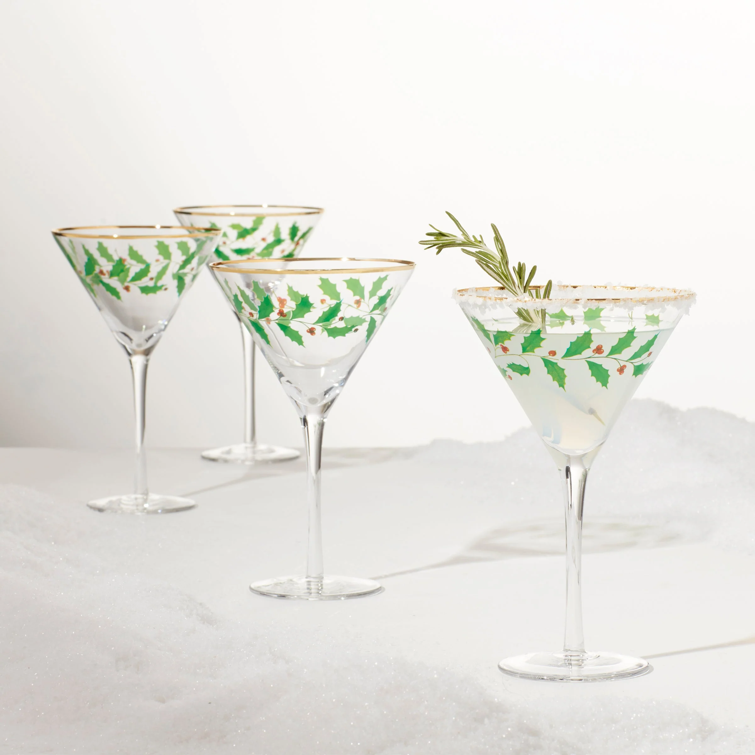 Holiday Martini Glasses, Set of 4 - Image 5