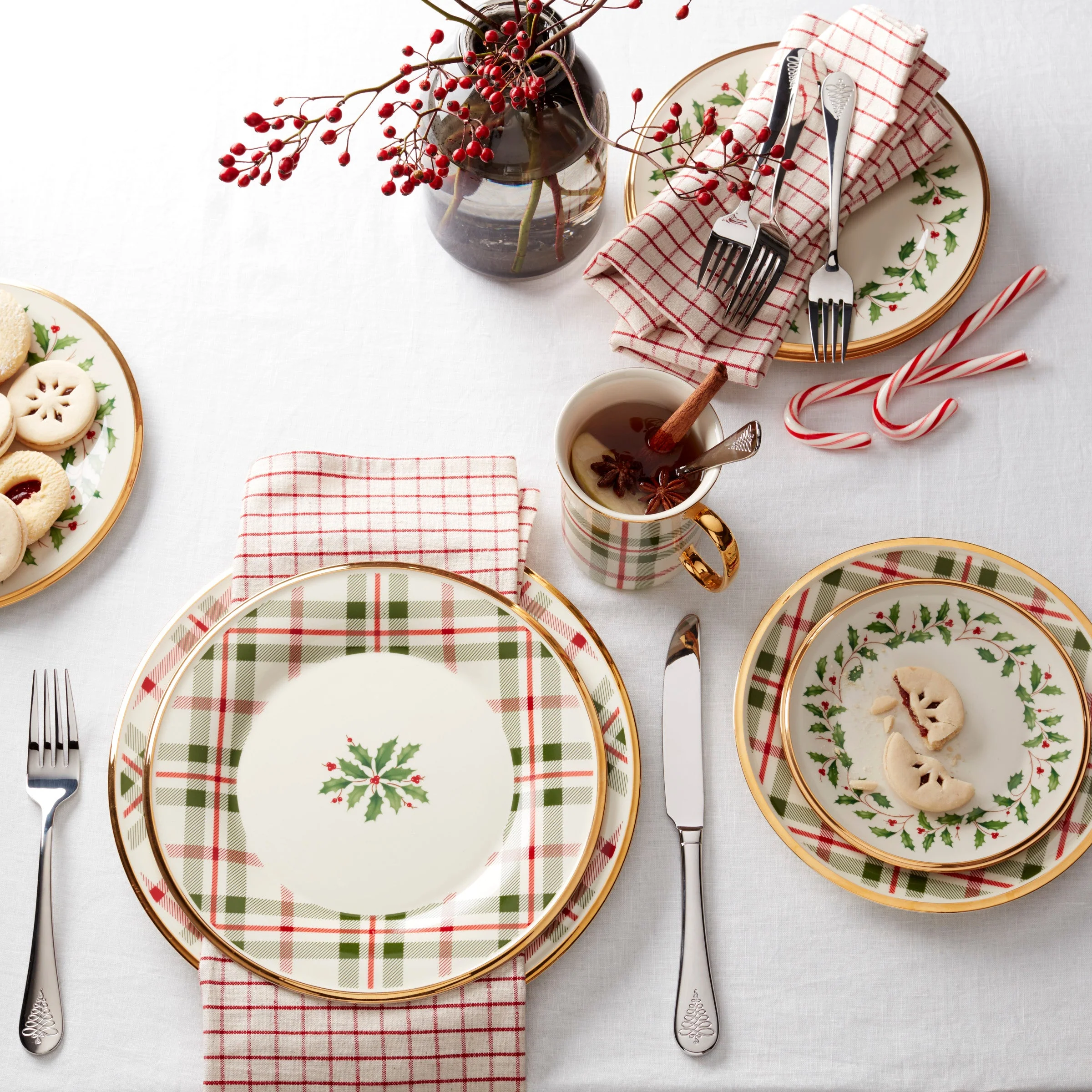 Holiday Plaid Mugs, Set of 4 - Image 5