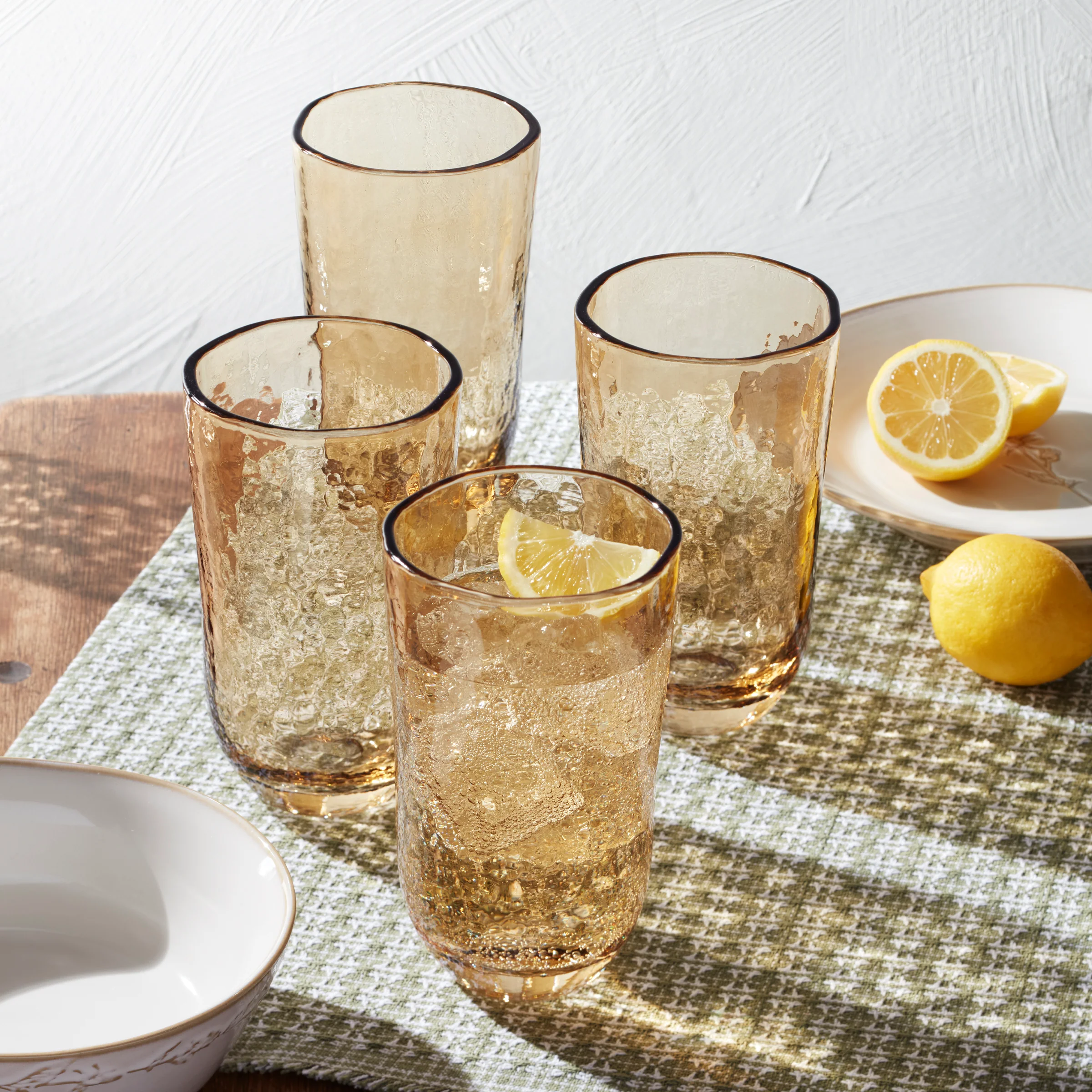 Homespun Amber Tall Tumbler - Set Of 4 - Image 6