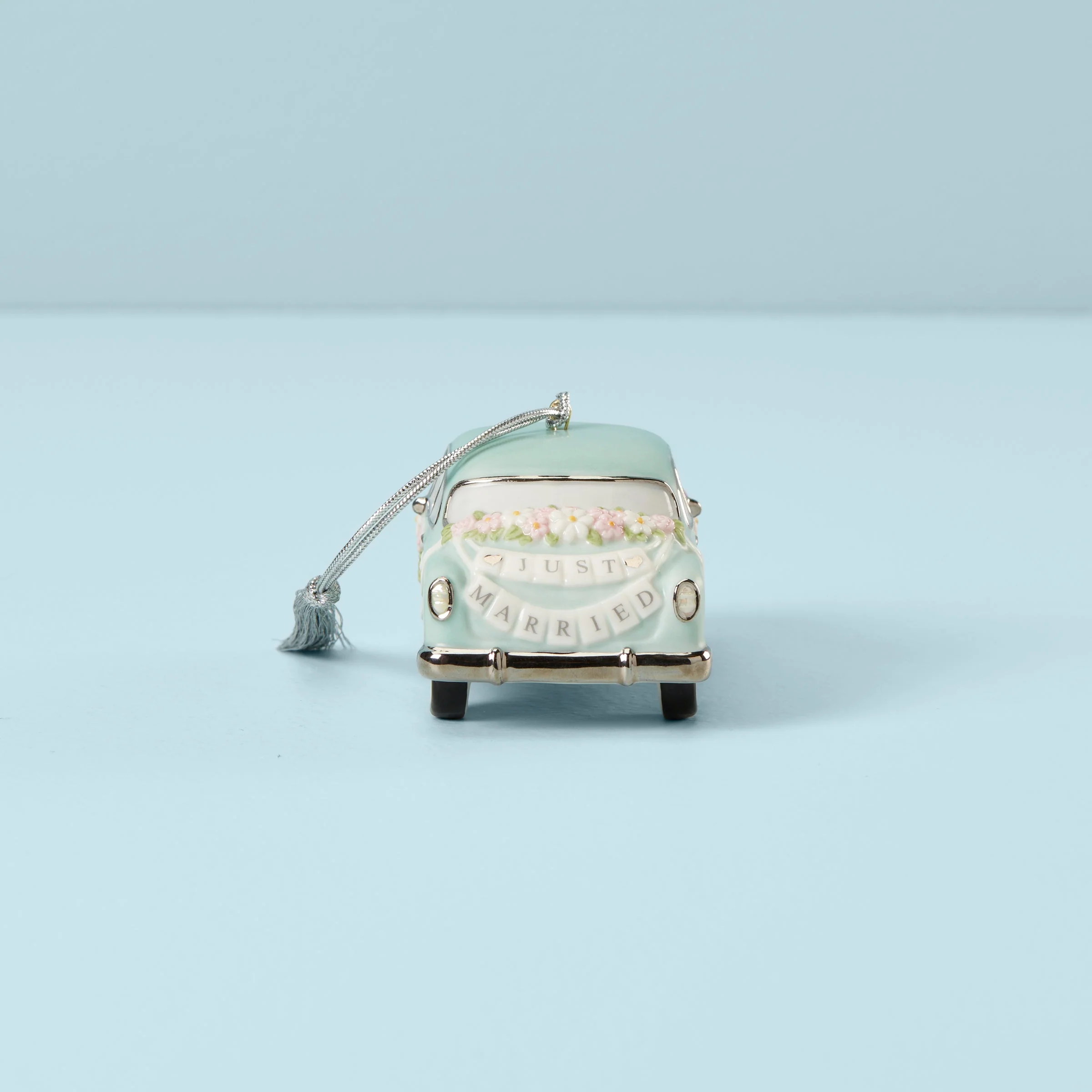 Personalized Just Married Car Ornament - Image 3