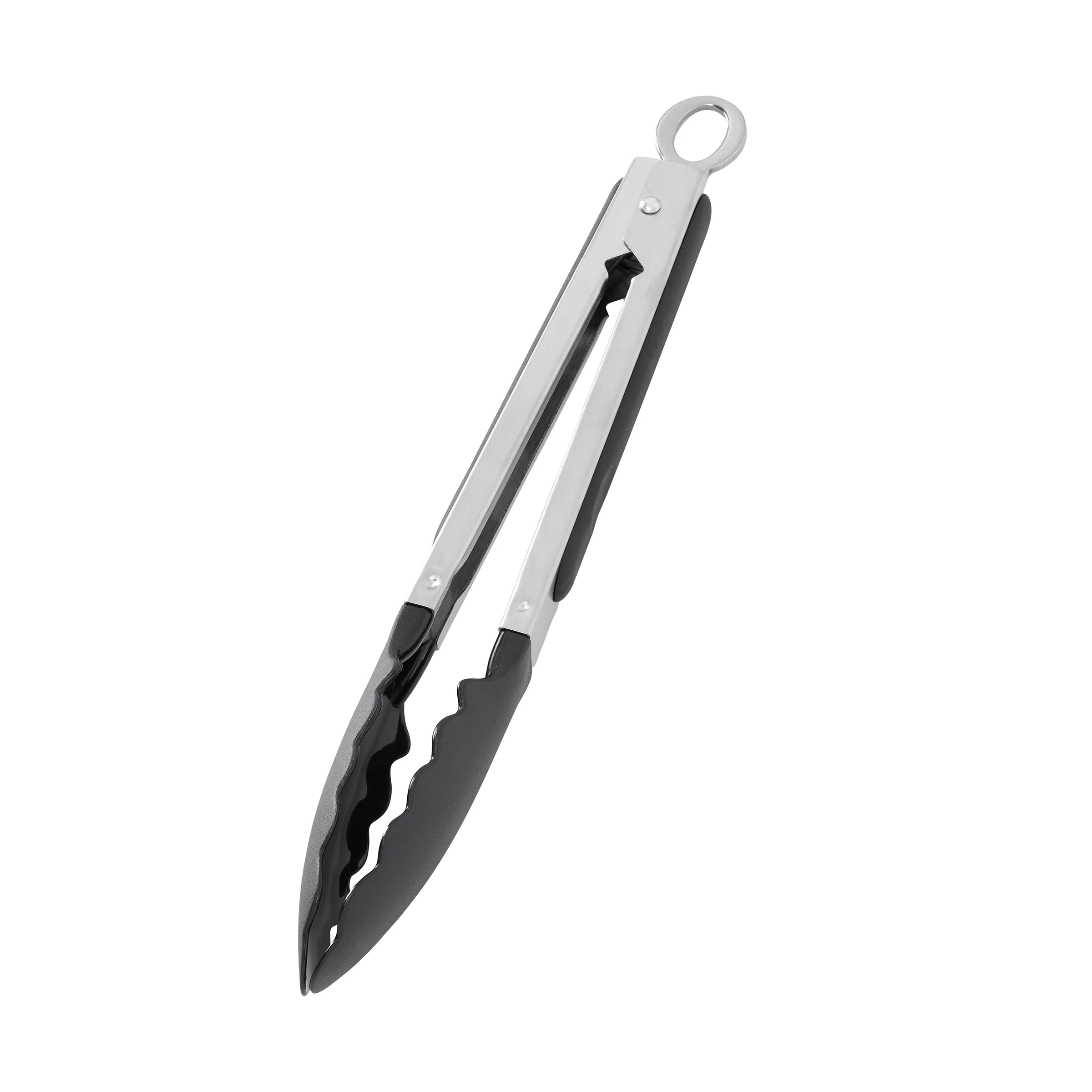 Oneida Kitchen Black Silicone Tongs