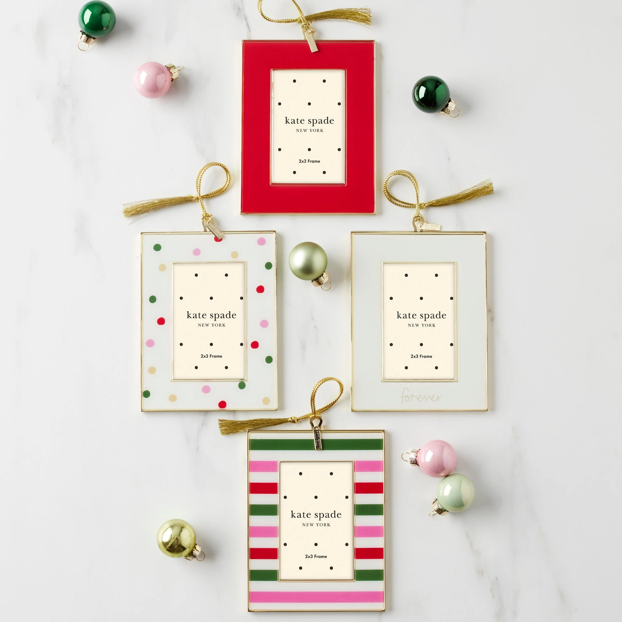 Be Jolly Stripe Mini Frame Ornament - Image 2