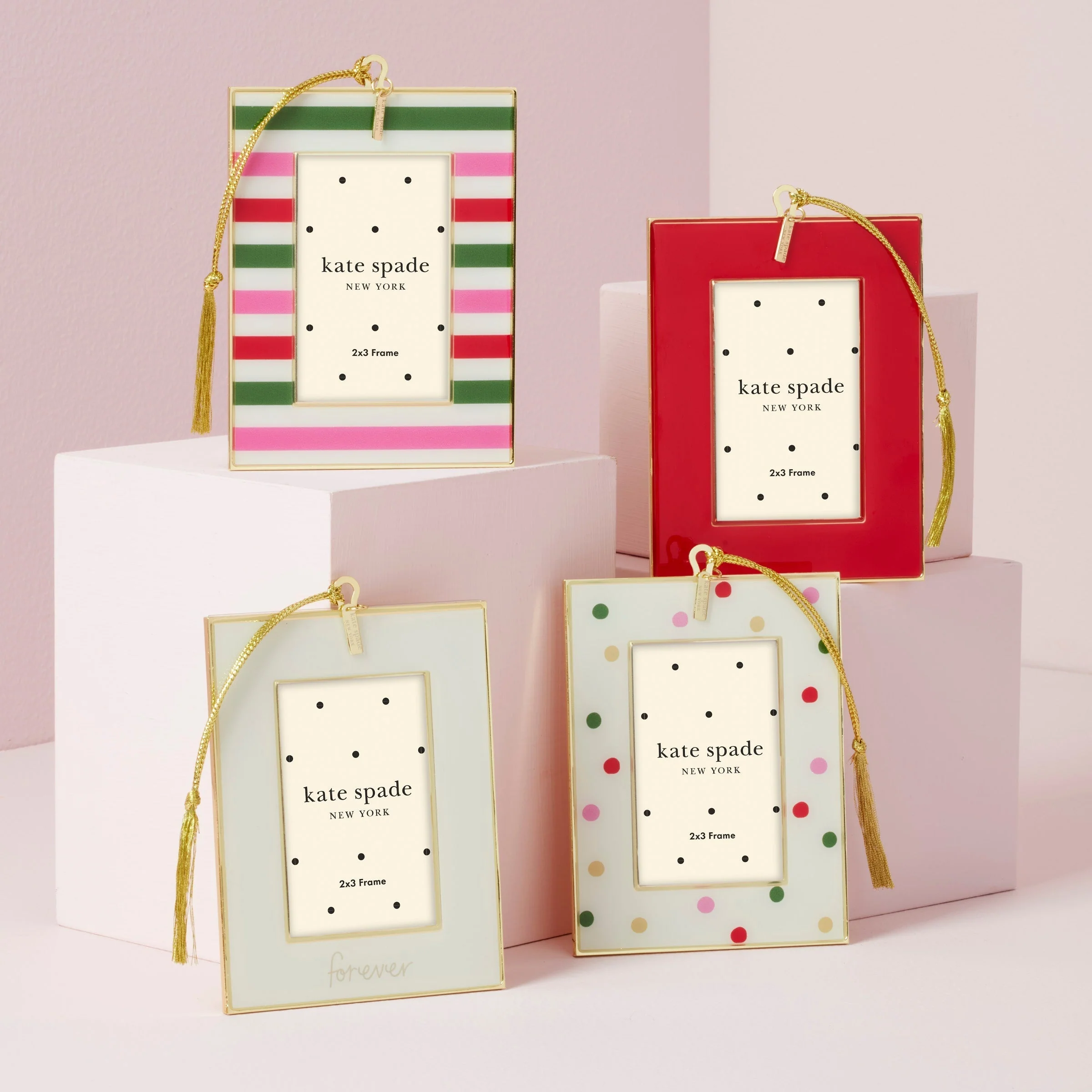 Be Jolly Stripe Mini Frame Ornament - Image 3