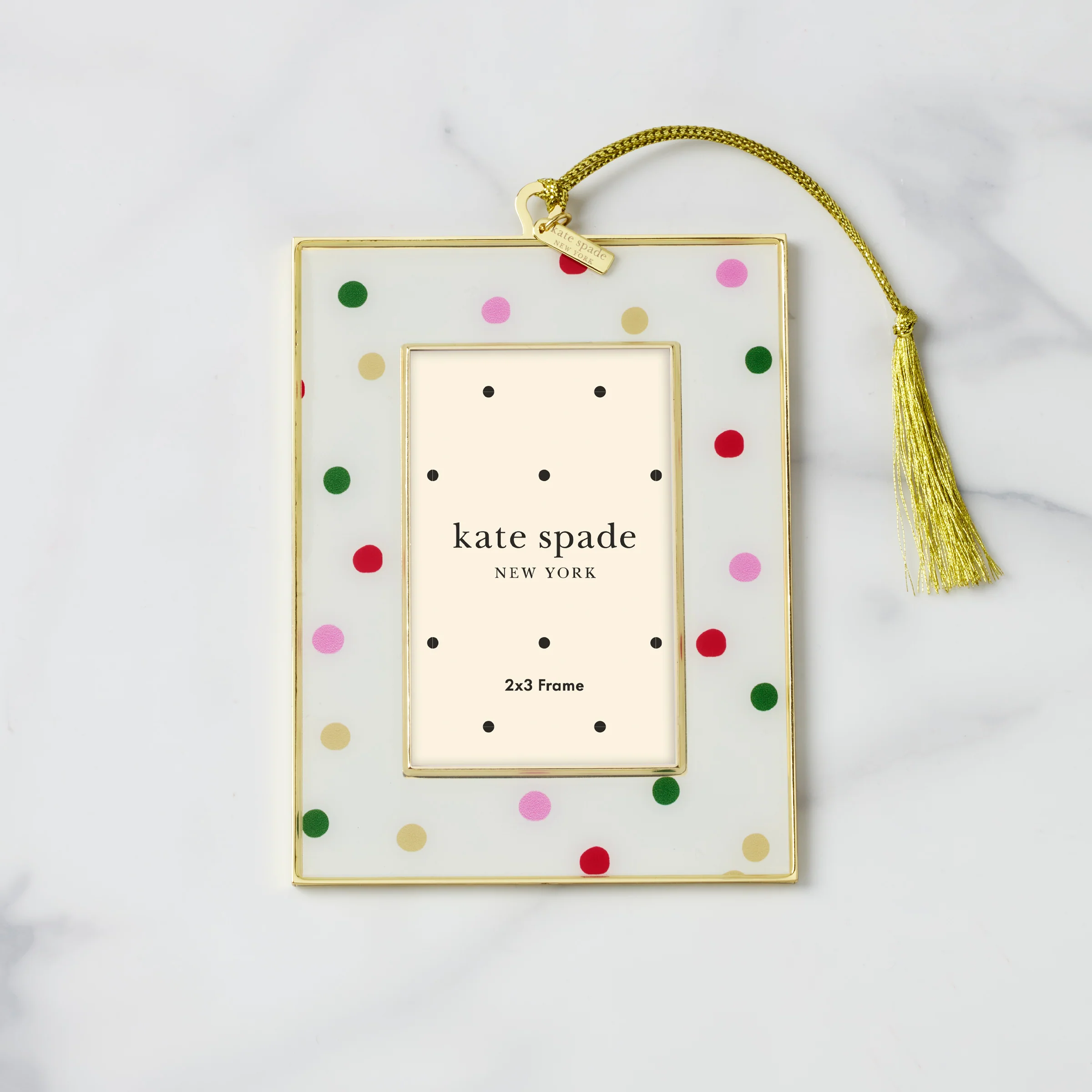 Be Jolly Dot Mini Frame Ornament