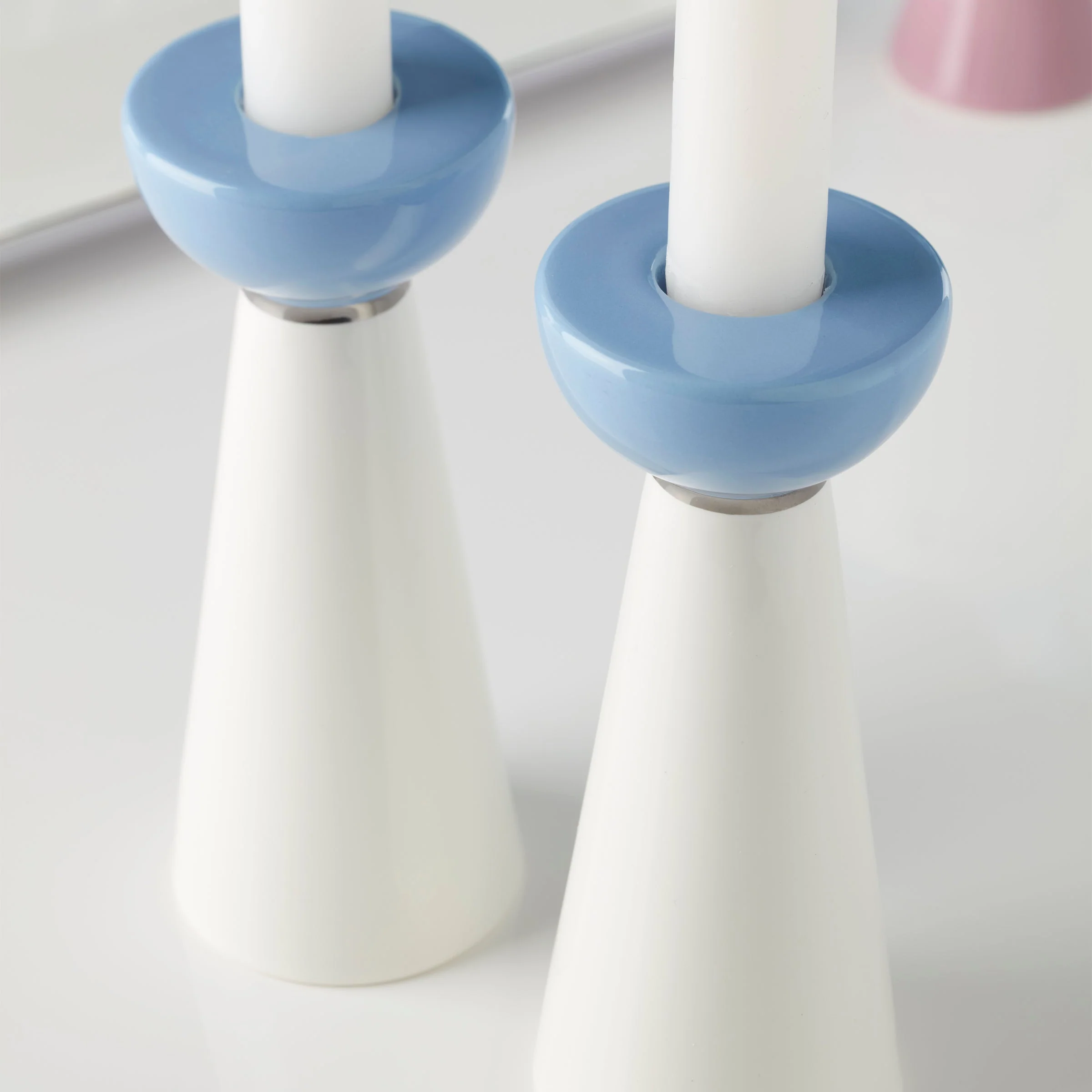 Oak Street Candlestick Holders, Set of 2 - Image 3