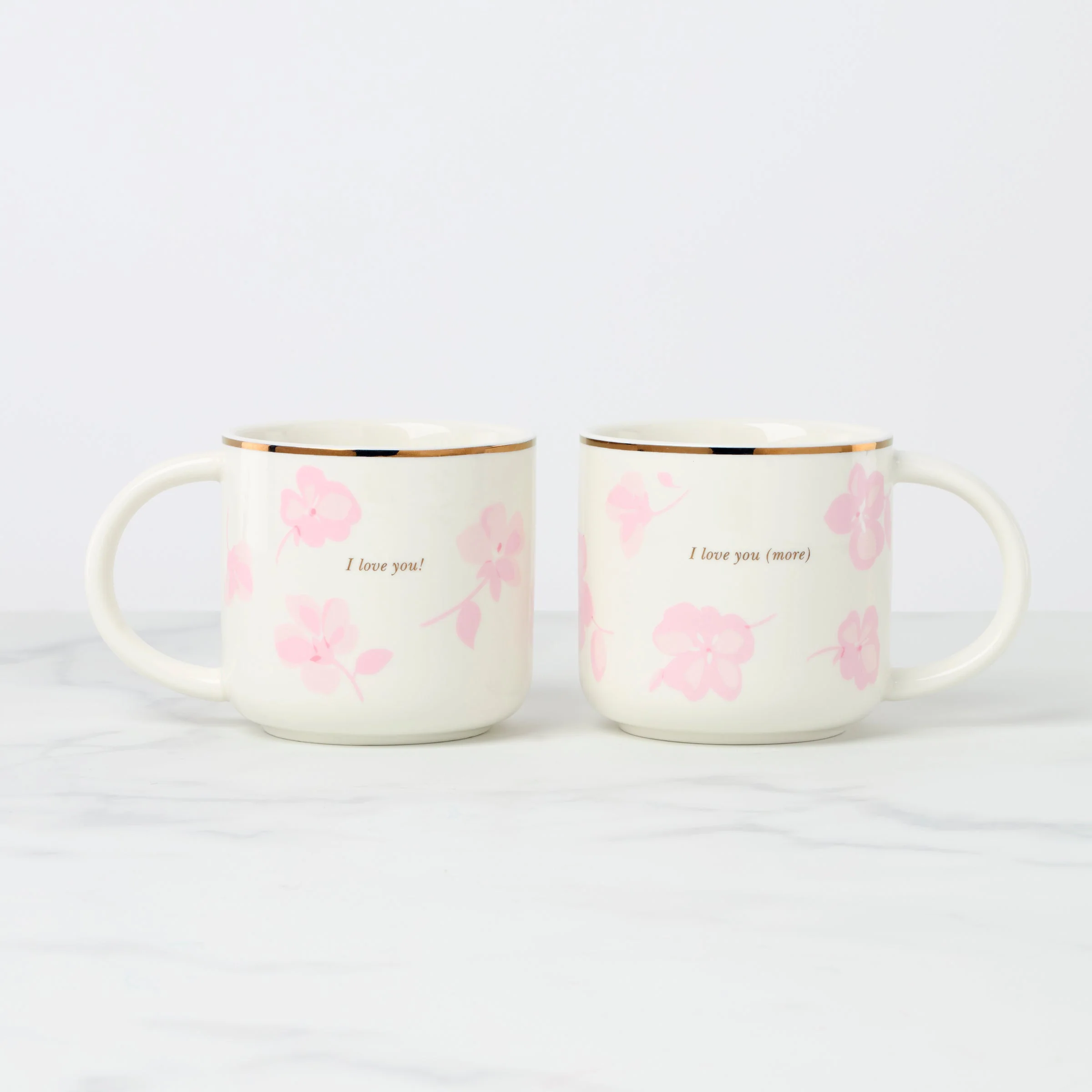 Spring Pansies Mugs, Set of 2