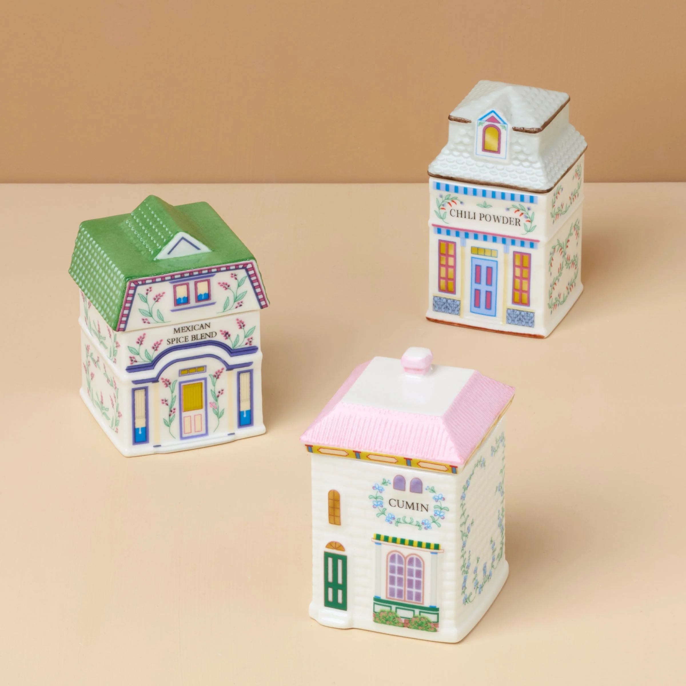 Lenox Spice Village 3-Piece Santa Fe Spice Jar Set