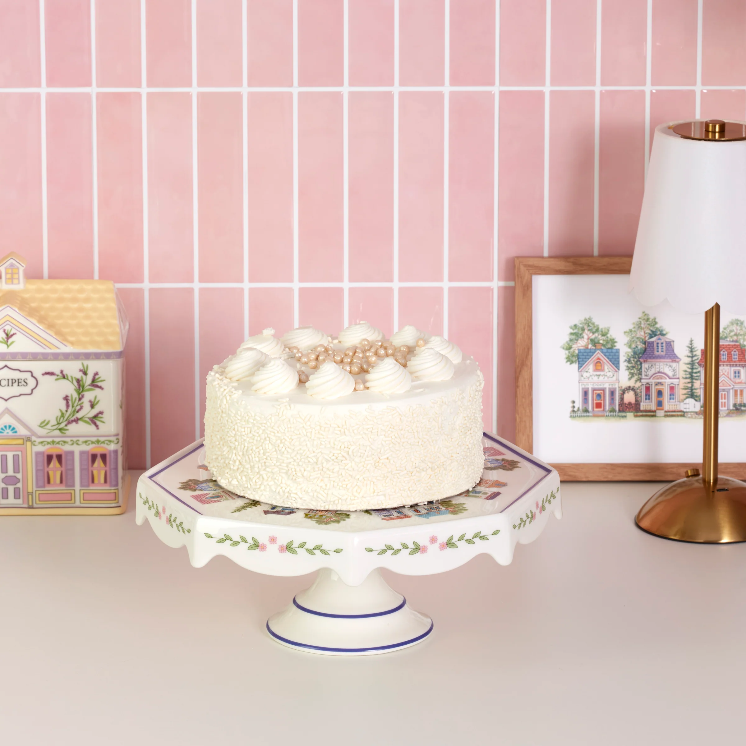 Lenox Spice Village Cake Plate - Image 4