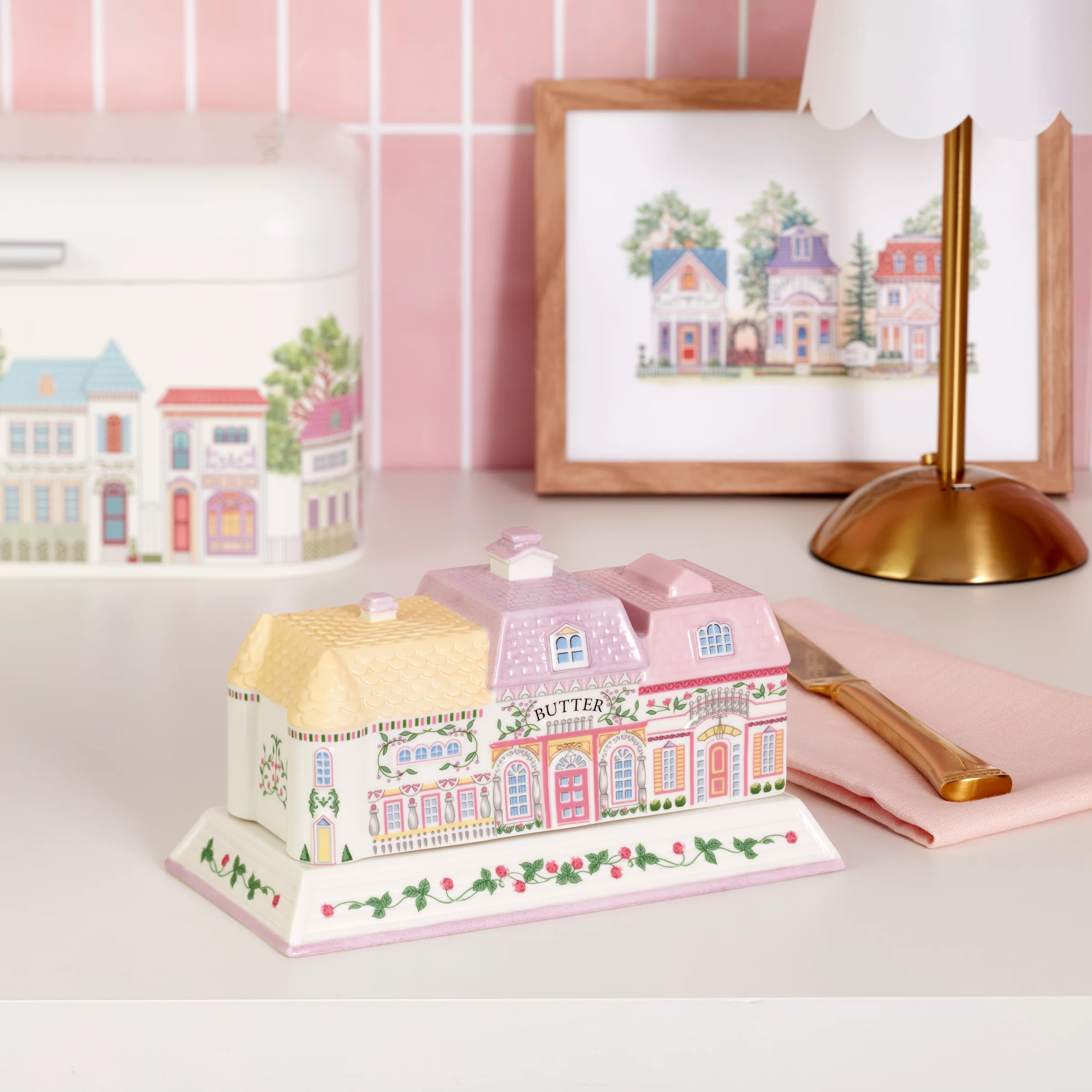 Lenox Spice Village Covered Butter Dish - Image 4