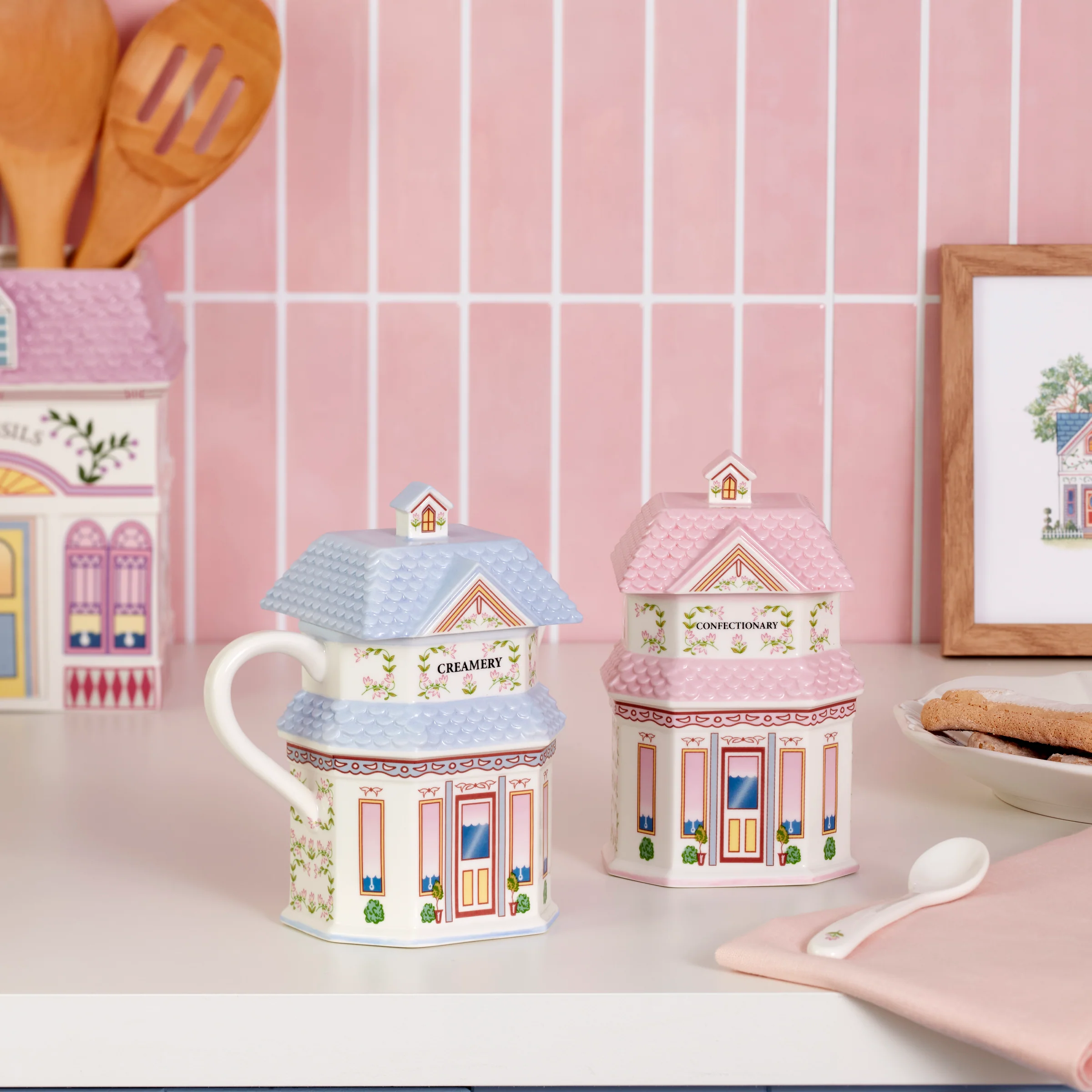 Lenox Spice Village Sugar & Creamer Set - Image 4