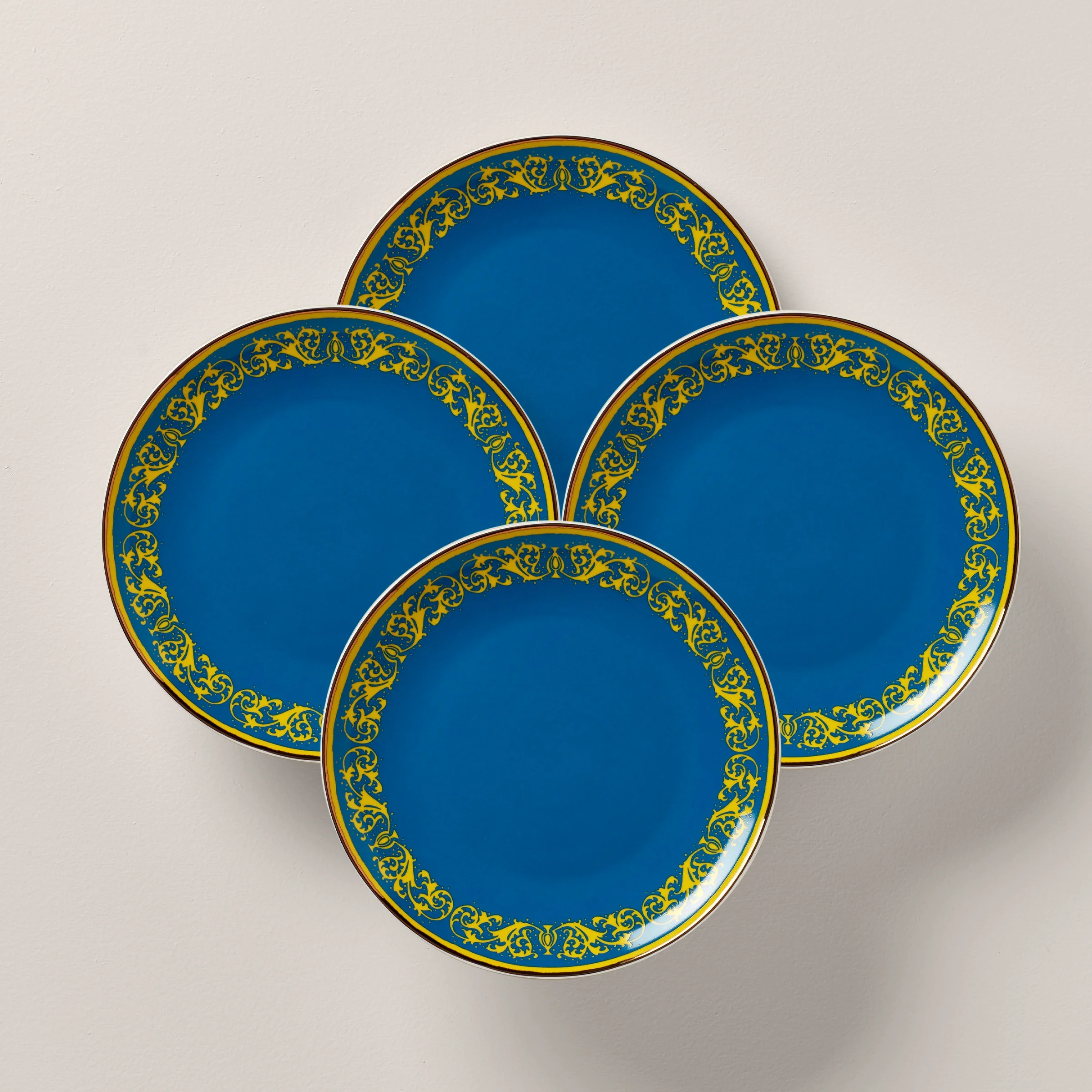 LX Remix Blue Accent Plates, Set of 4
