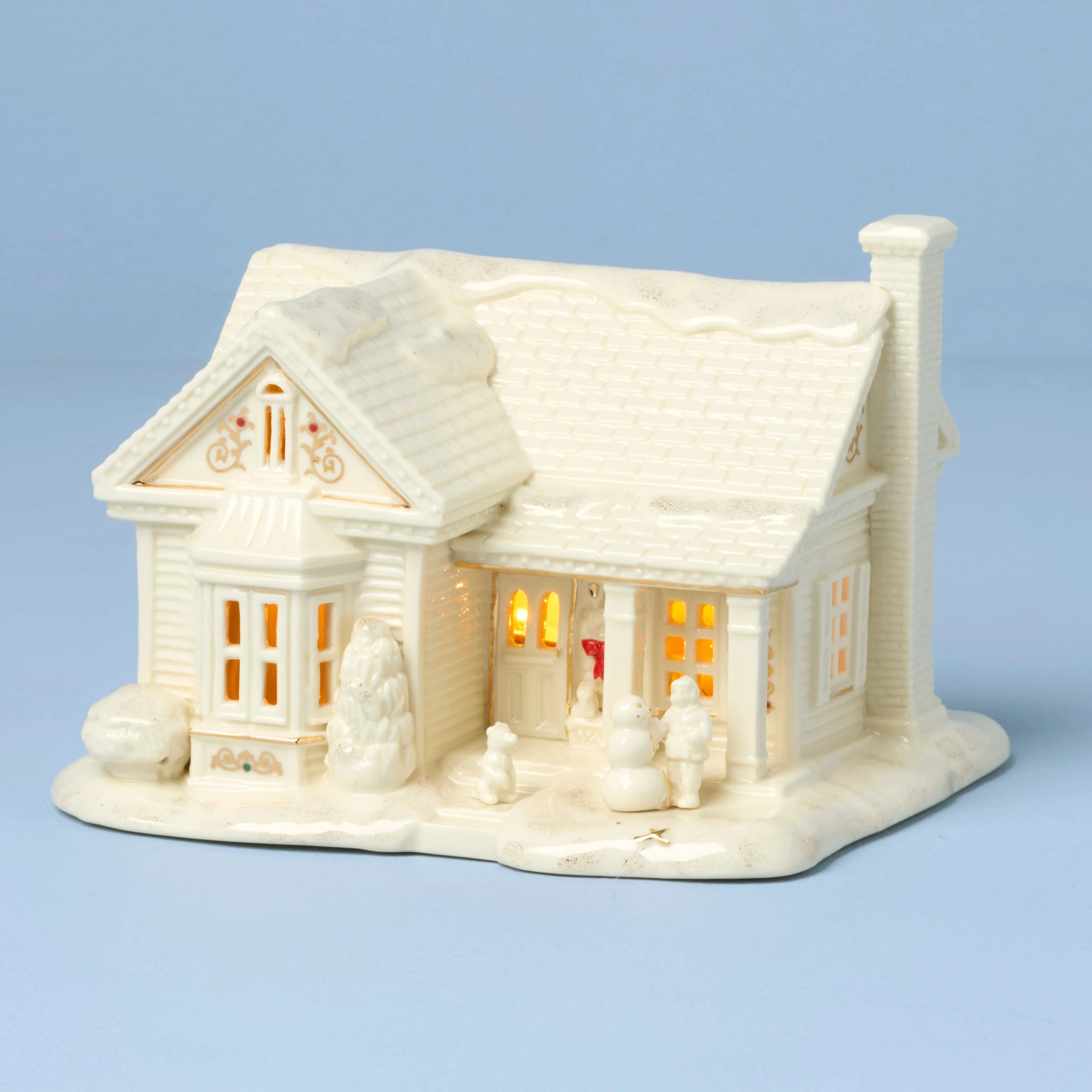 Mistletoe Park 3-Piece Lit Figurine Starter Set