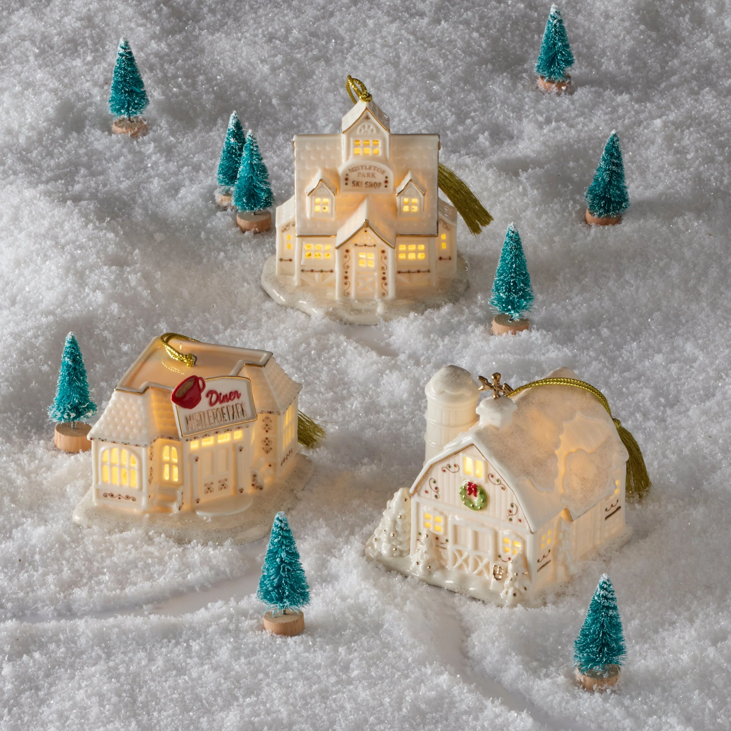 Mistletoe Park Ski Shop Lit Ornament - Image 3