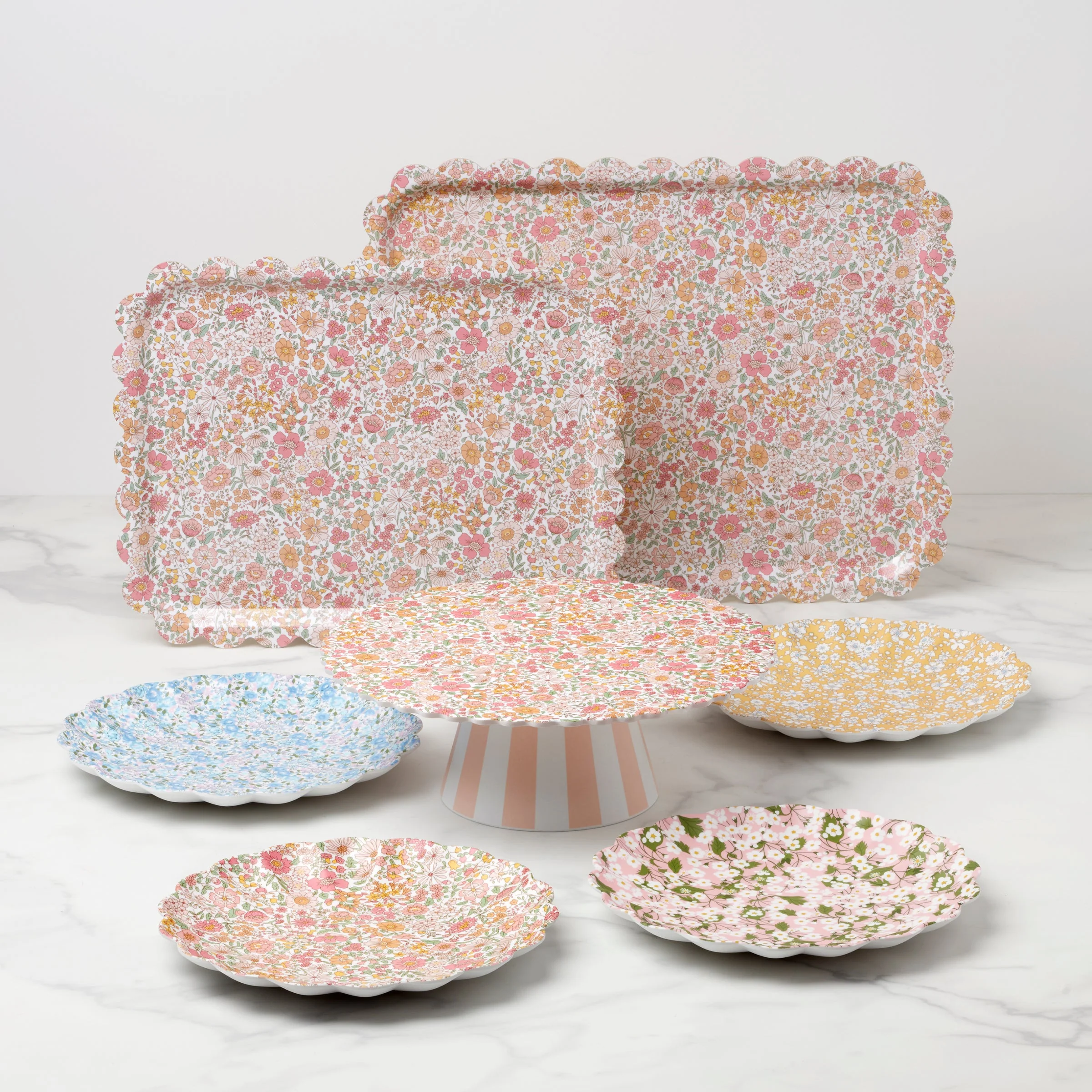 Meri Meri X Liberty Mixed Print Cake Stand - Image 3