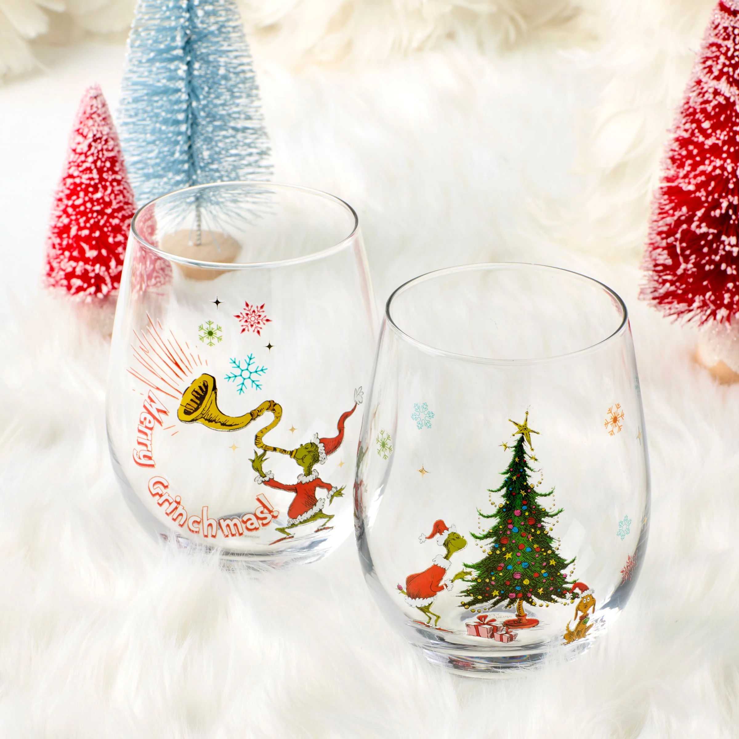 Merry Grinchmas Glass Tumblers, Set of 4 - Image 3