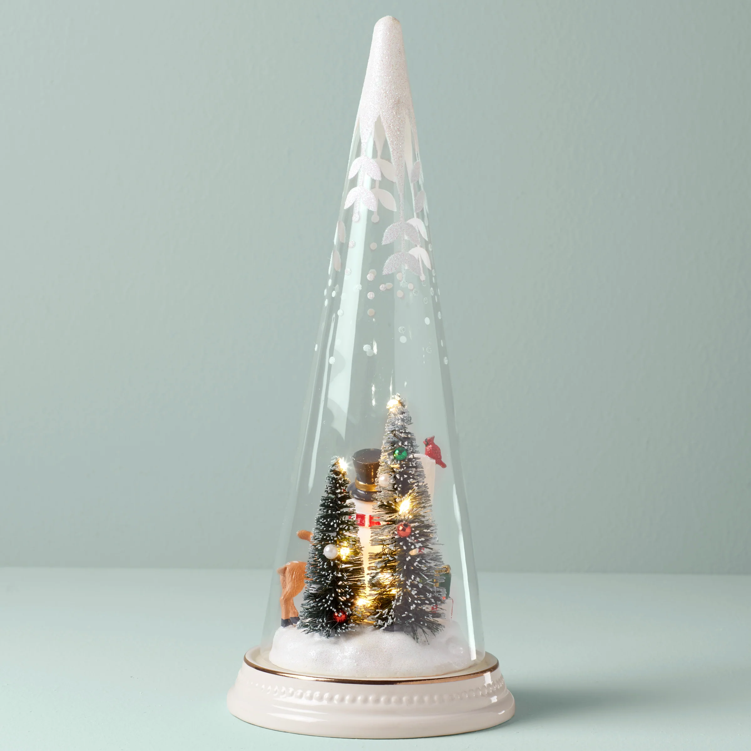Merry & Magical Lit Snowman Figurine - Image 2