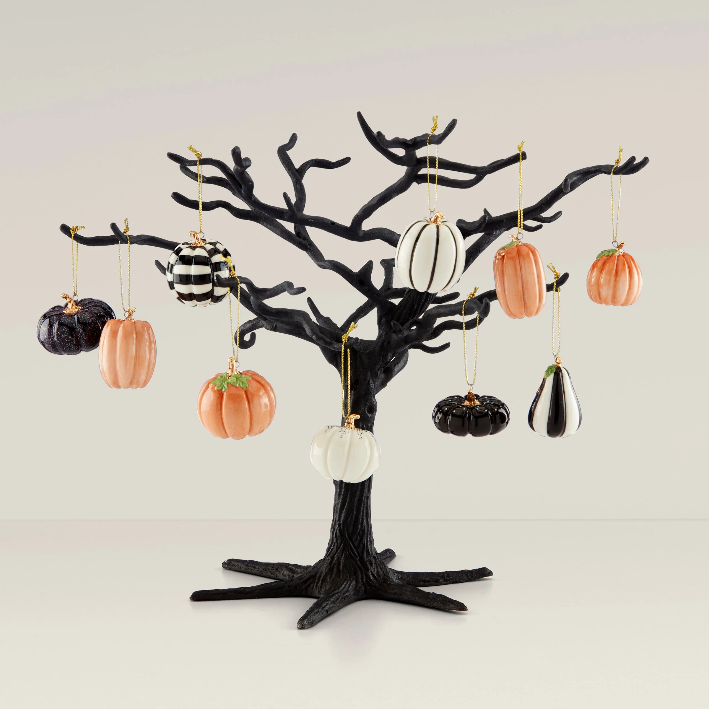 Pumpkin 10-Piece Mini Ornament Set - Image 2