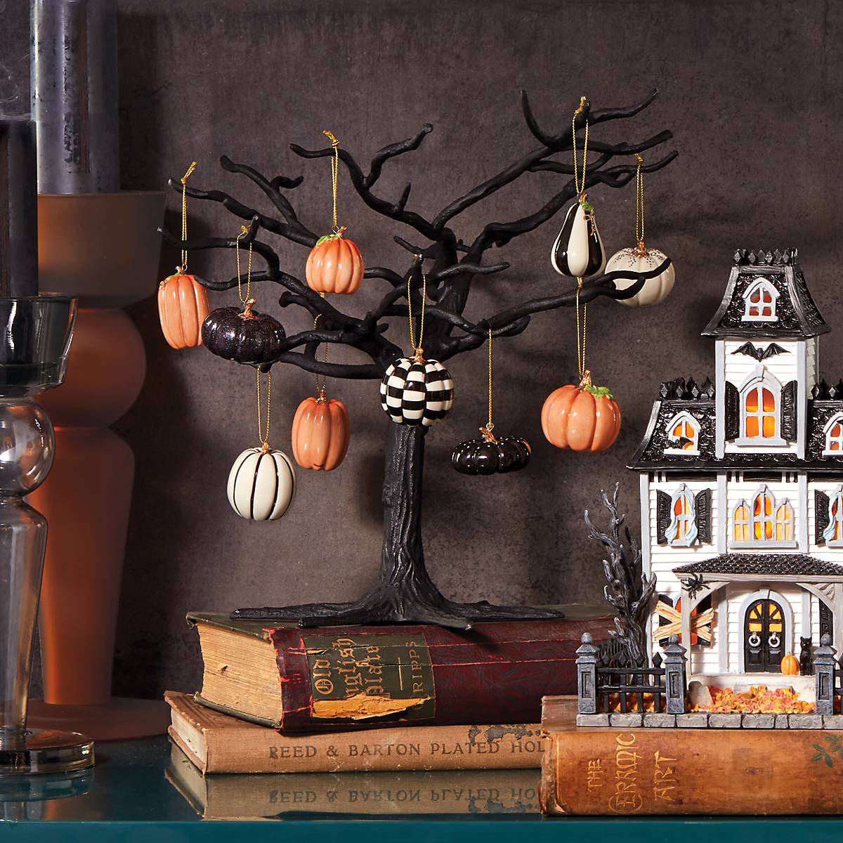 Pumpkin 10-Piece Mini Ornament Set - Image 3