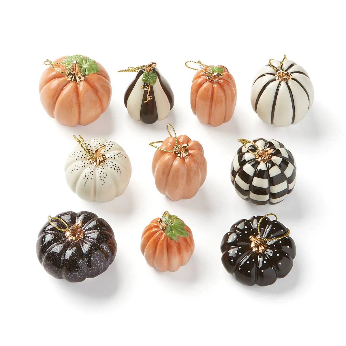 Pumpkin 10-Piece Mini Ornament Set - Image 4