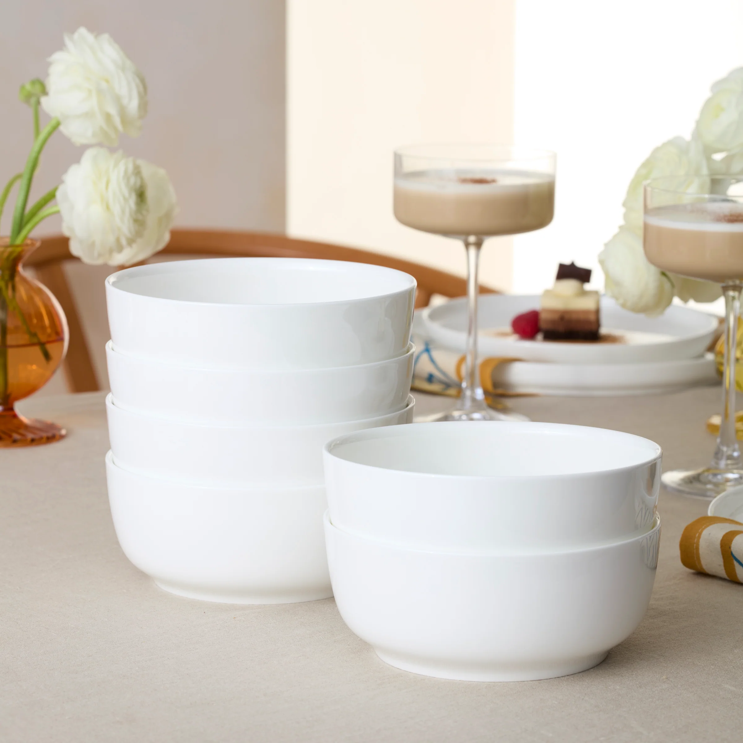 Modern White 18-Piece Dinnerware Set - Image 3