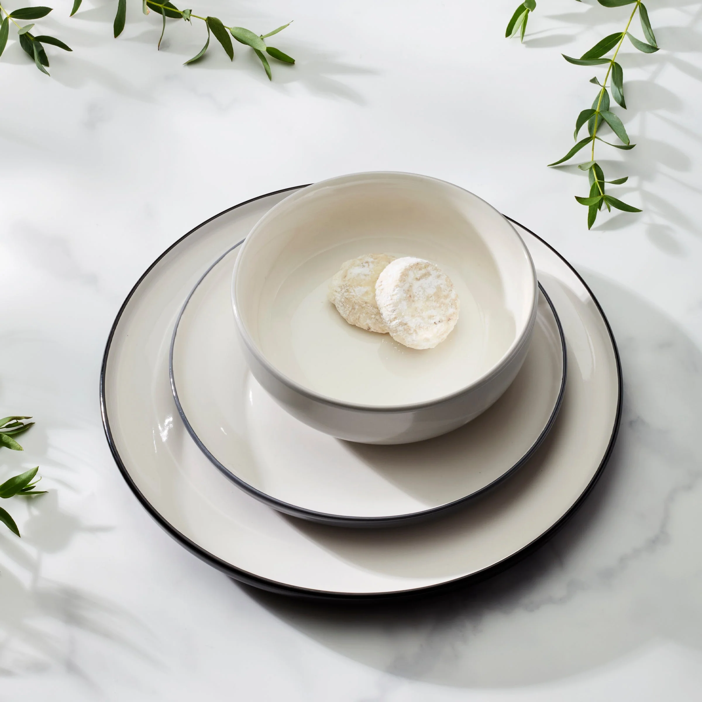 24 Seven Colors Pumice 12-Piece Dinnerware Set - Image 15