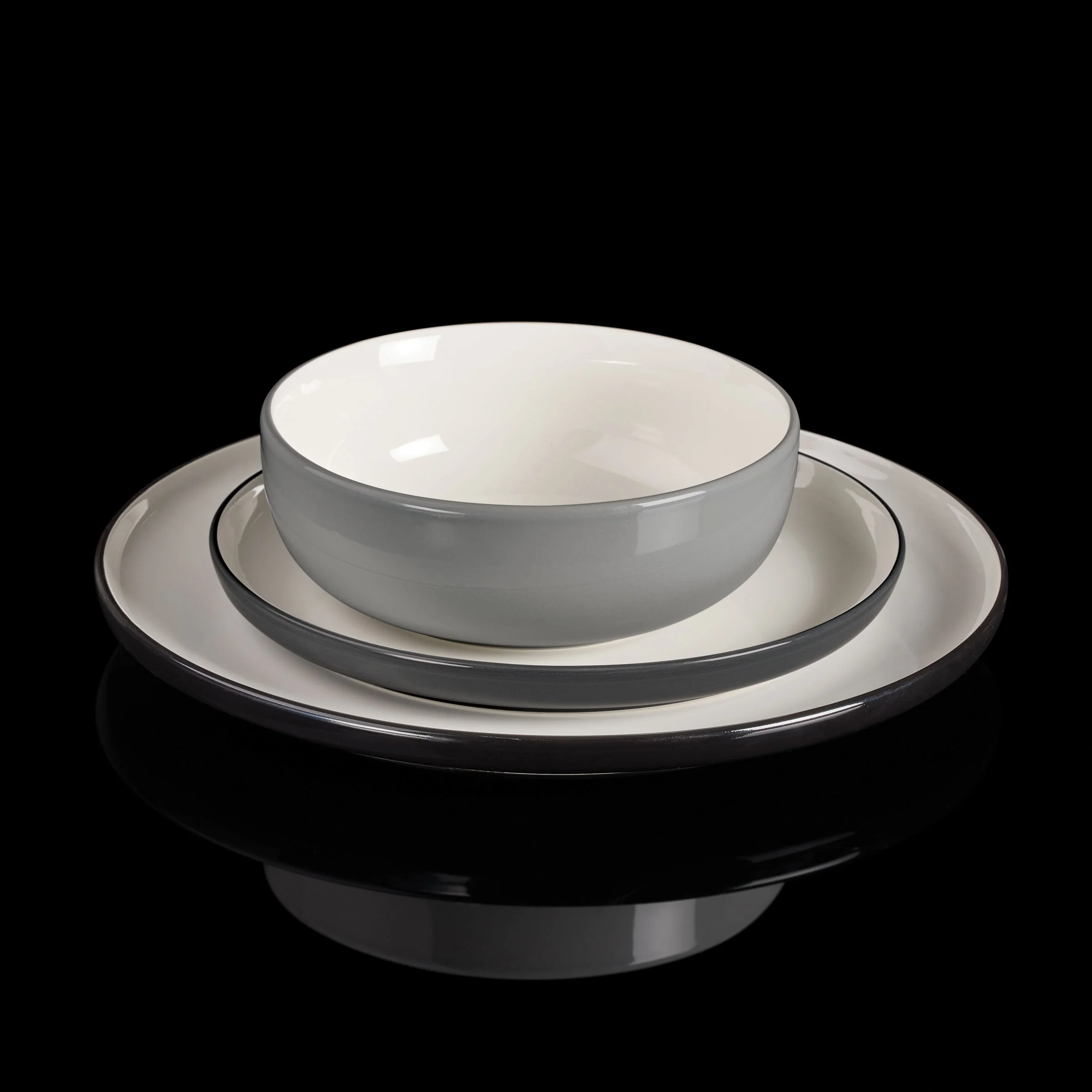 24 Seven Colors Pumice 12-Piece Dinnerware Set - Image 16