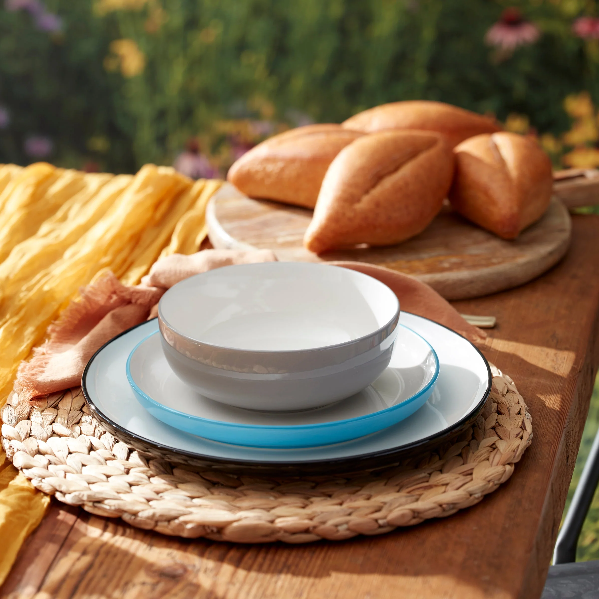 24 Seven Colors Pumice 12-Piece Dinnerware Set - Image 8