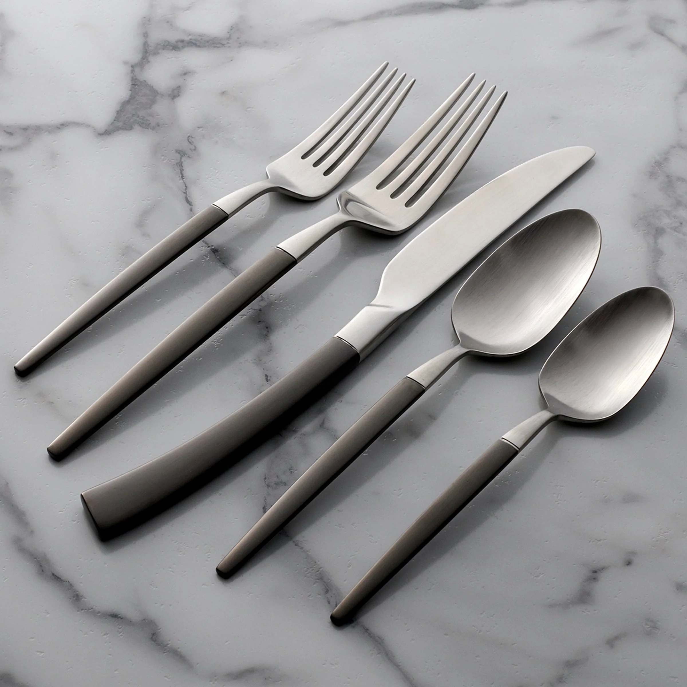 Adjacent Midnight 20-Piece Flatware Set - Image 2