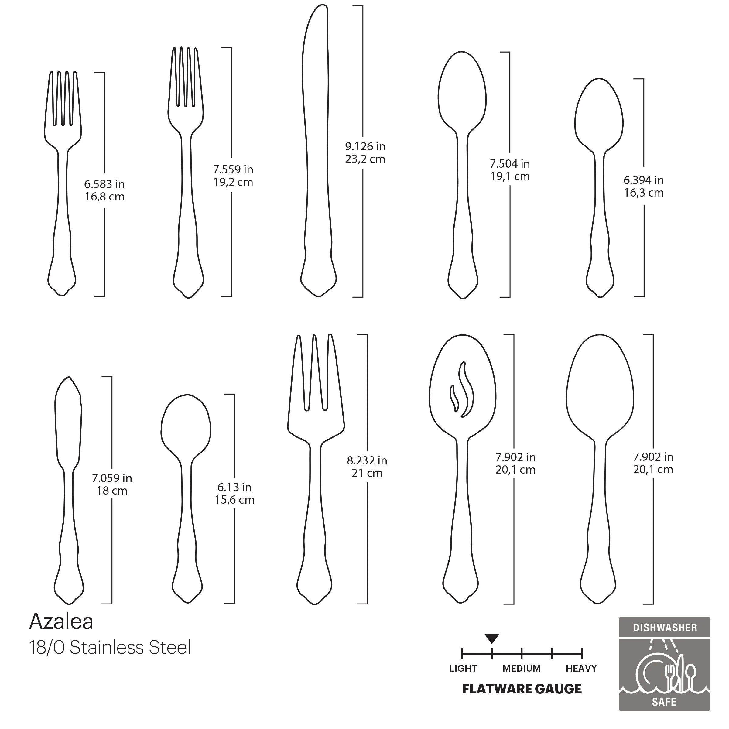 Azalea 45-Piece Flatware Set - Image 3