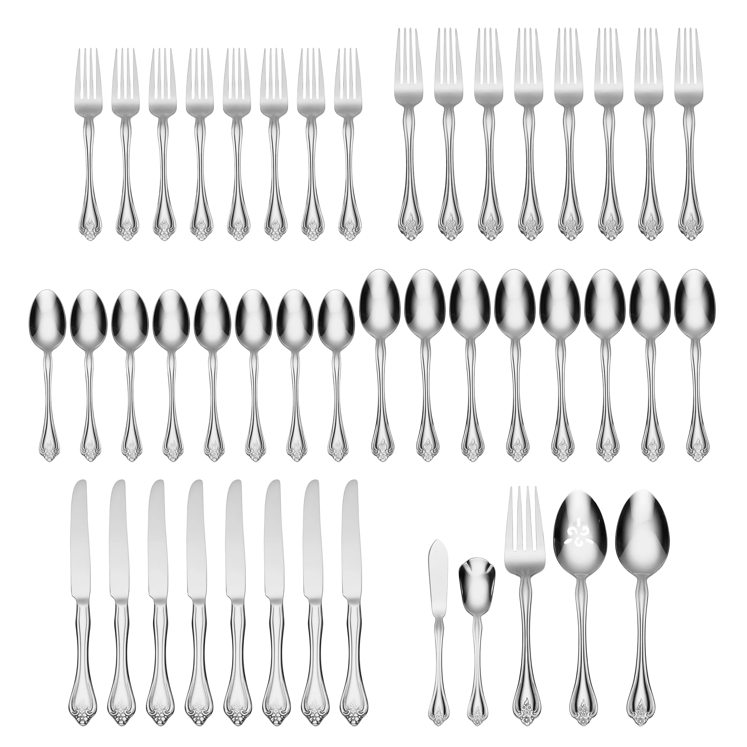Boutonniere 45-Piece Flatware Set - Image 2