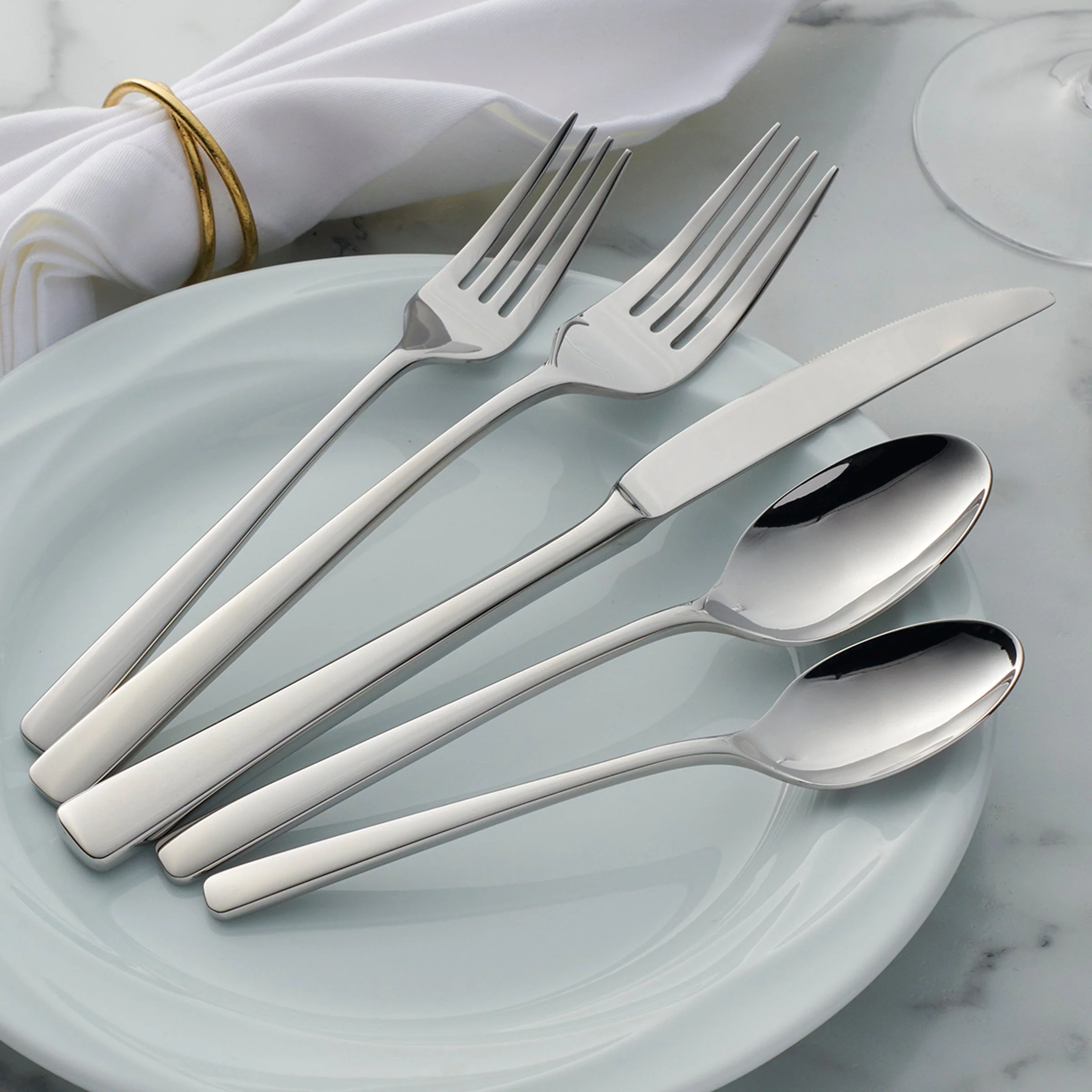 Doublet 20-Piece Flatware Set - Image 3