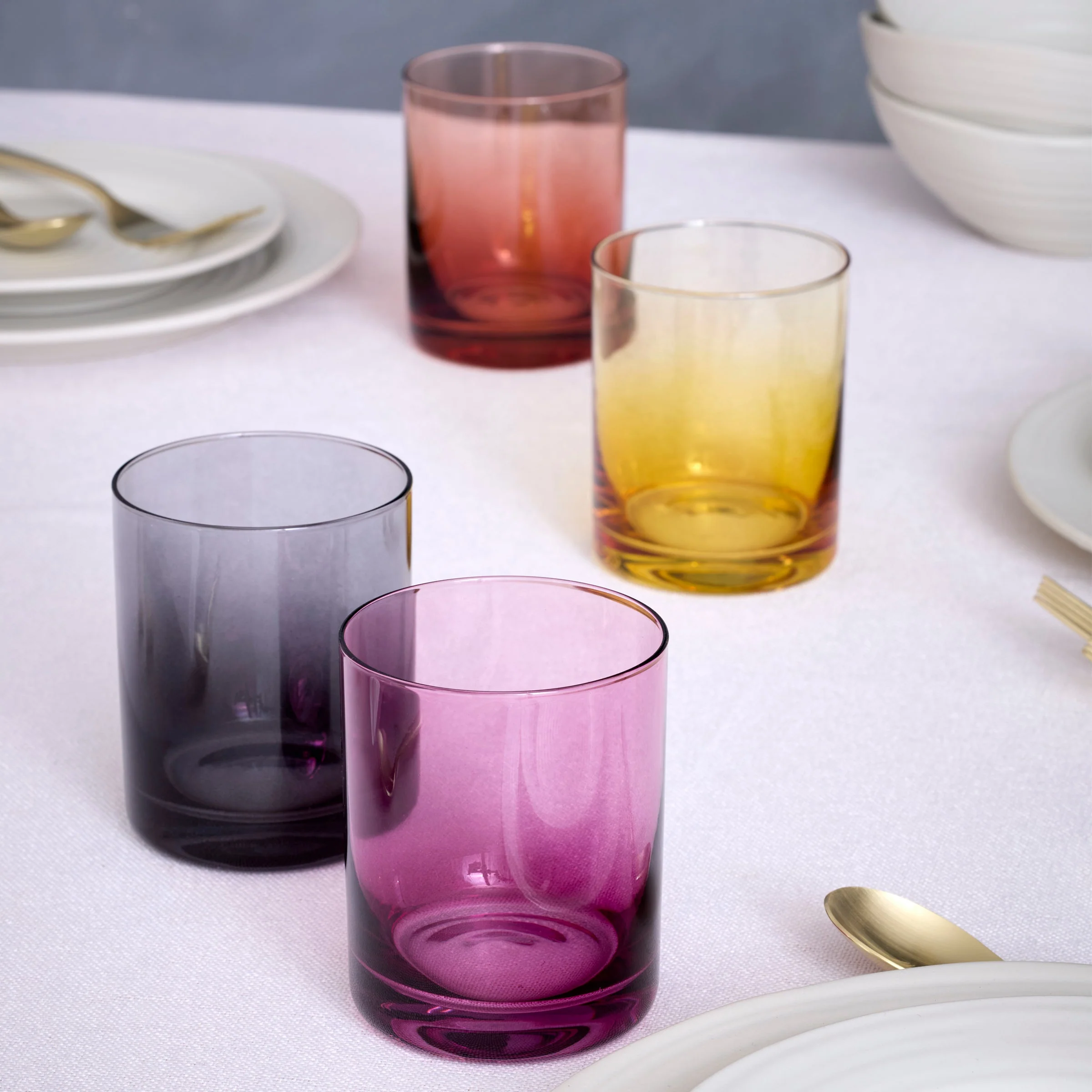 Golden Hour Double Old Fashion Glasses, Set of 4 - Image 7